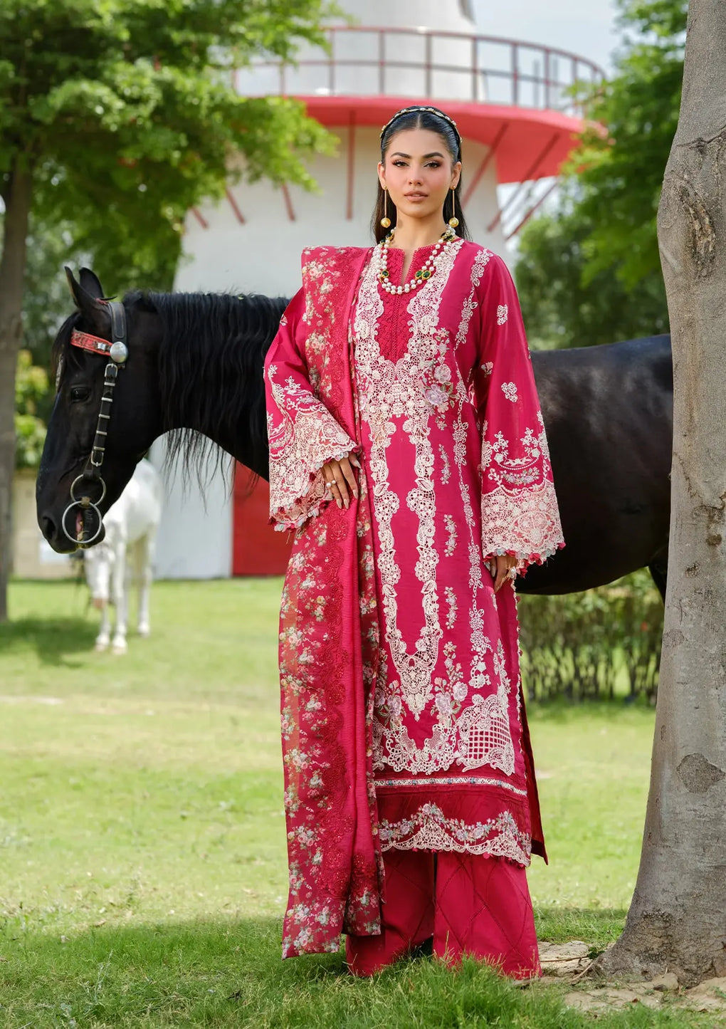 Elaf Embroidered Lawn Suits Unstitched 3 Piece JULIET