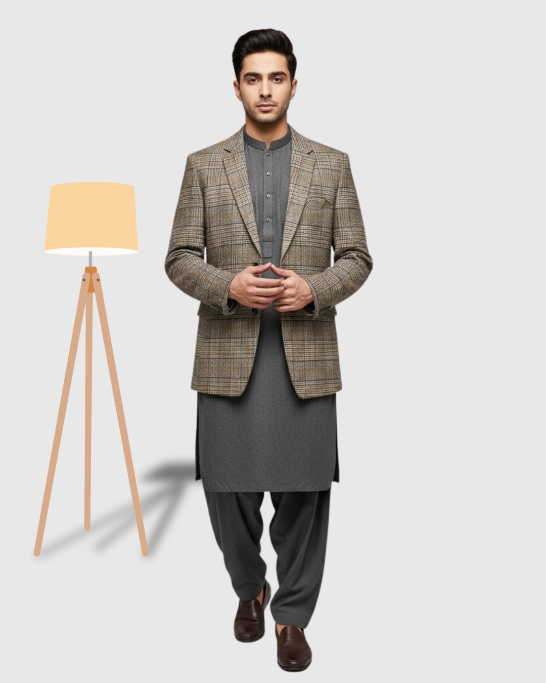 Casual Coat  Shalwar Kameez For Men's