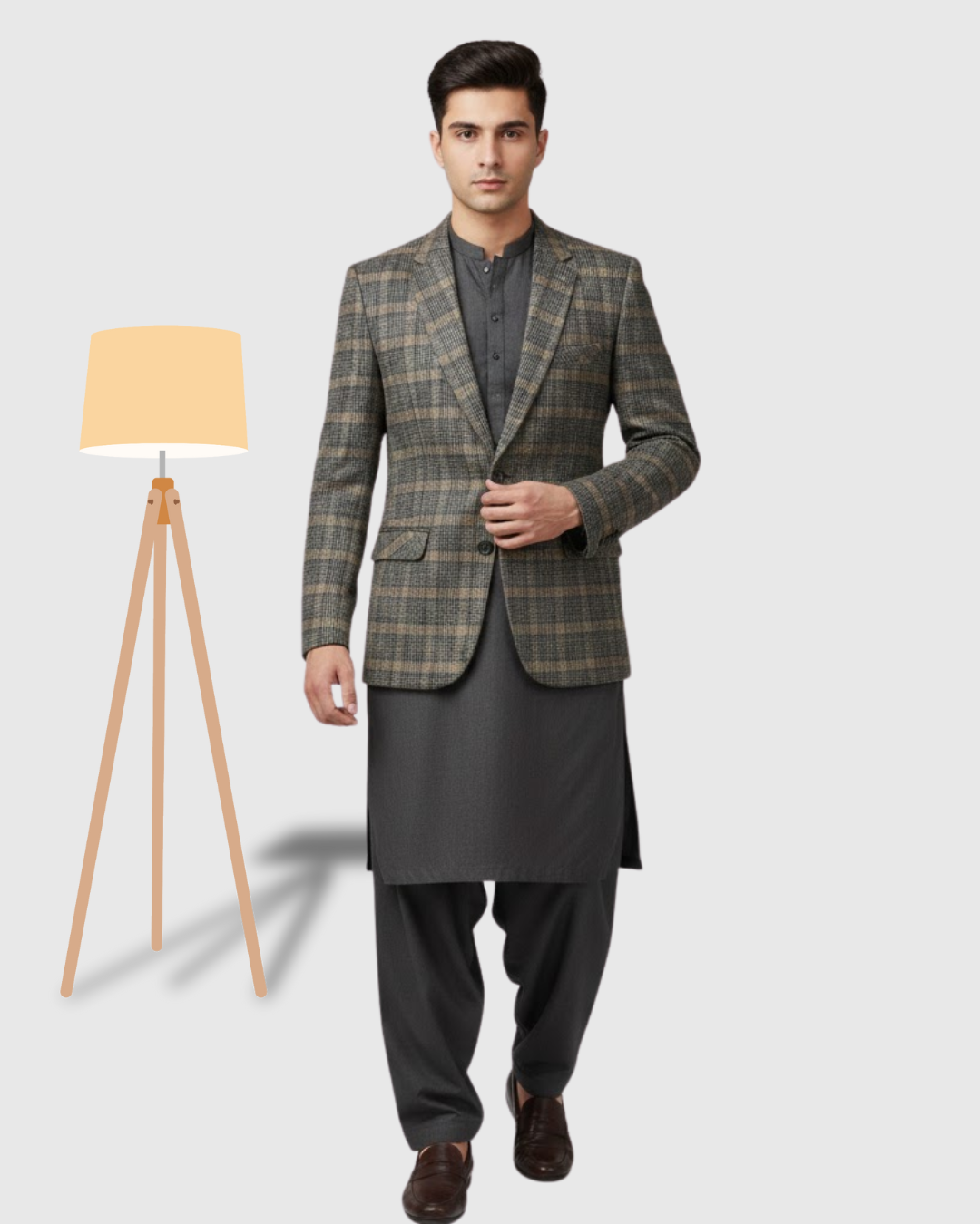 Casual Coat  Shalwar Kameez For Men's