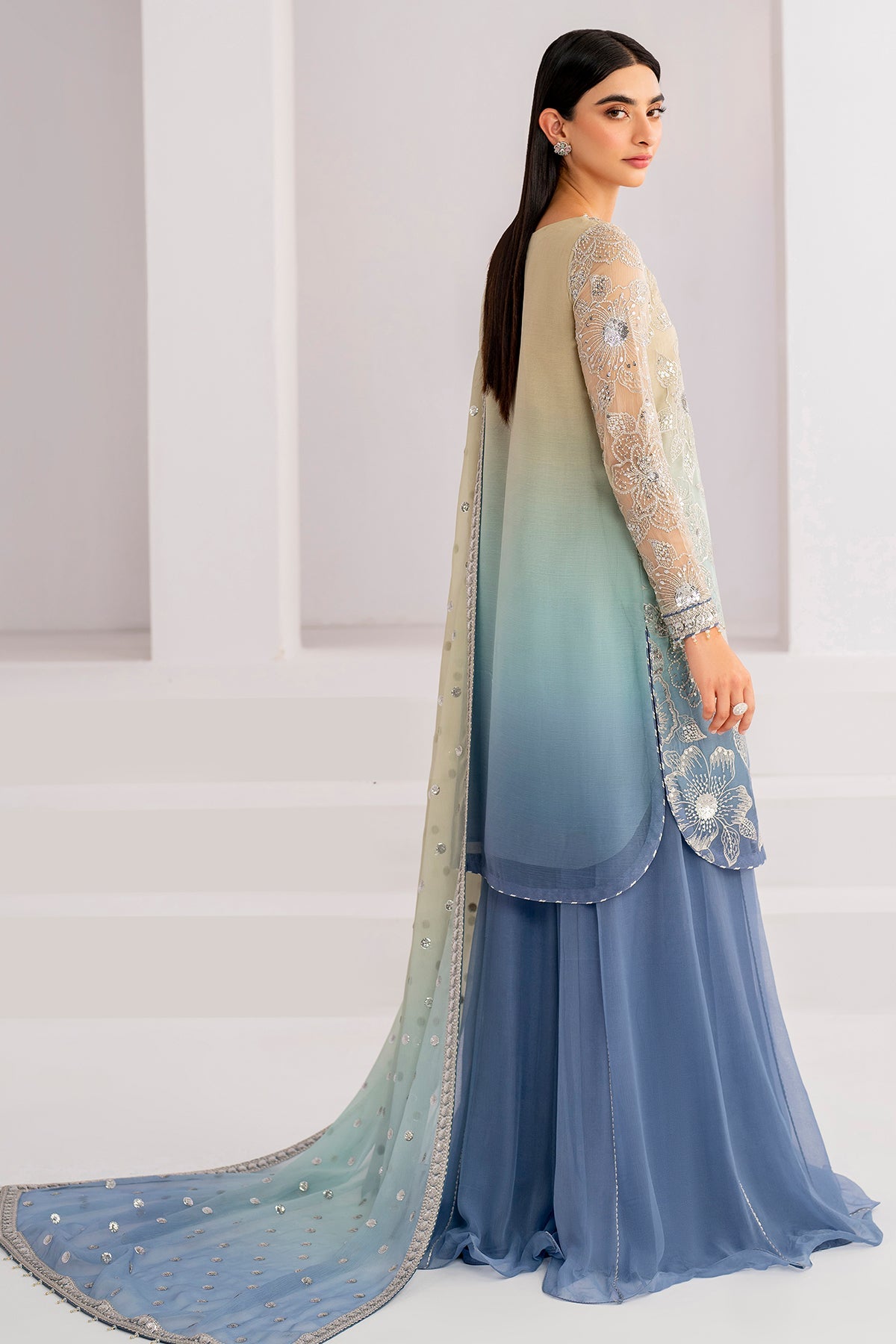 JAZMIN EMBROIDERED CHIFFON UC-3052