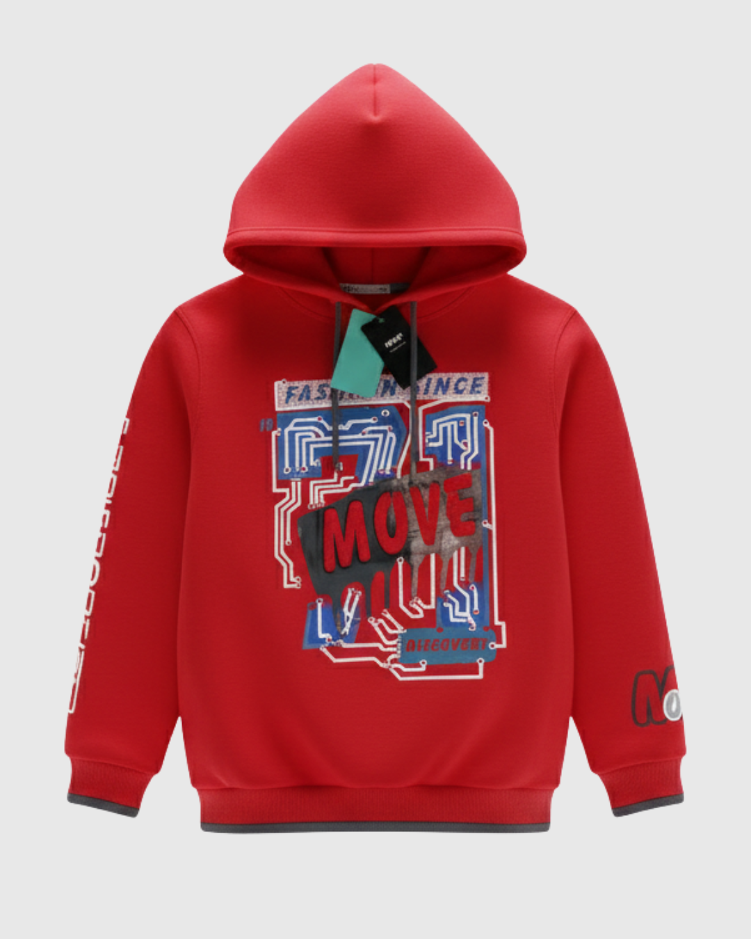 Boys Basic Hoodie Red Move