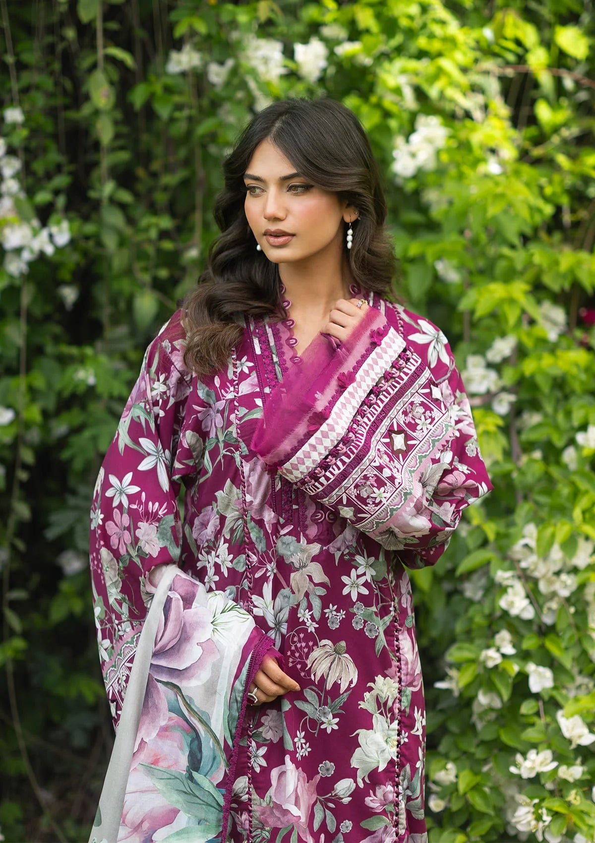 Elaf - Lawn Collection Unstitched  - EPB-4B DOLCE ROSA