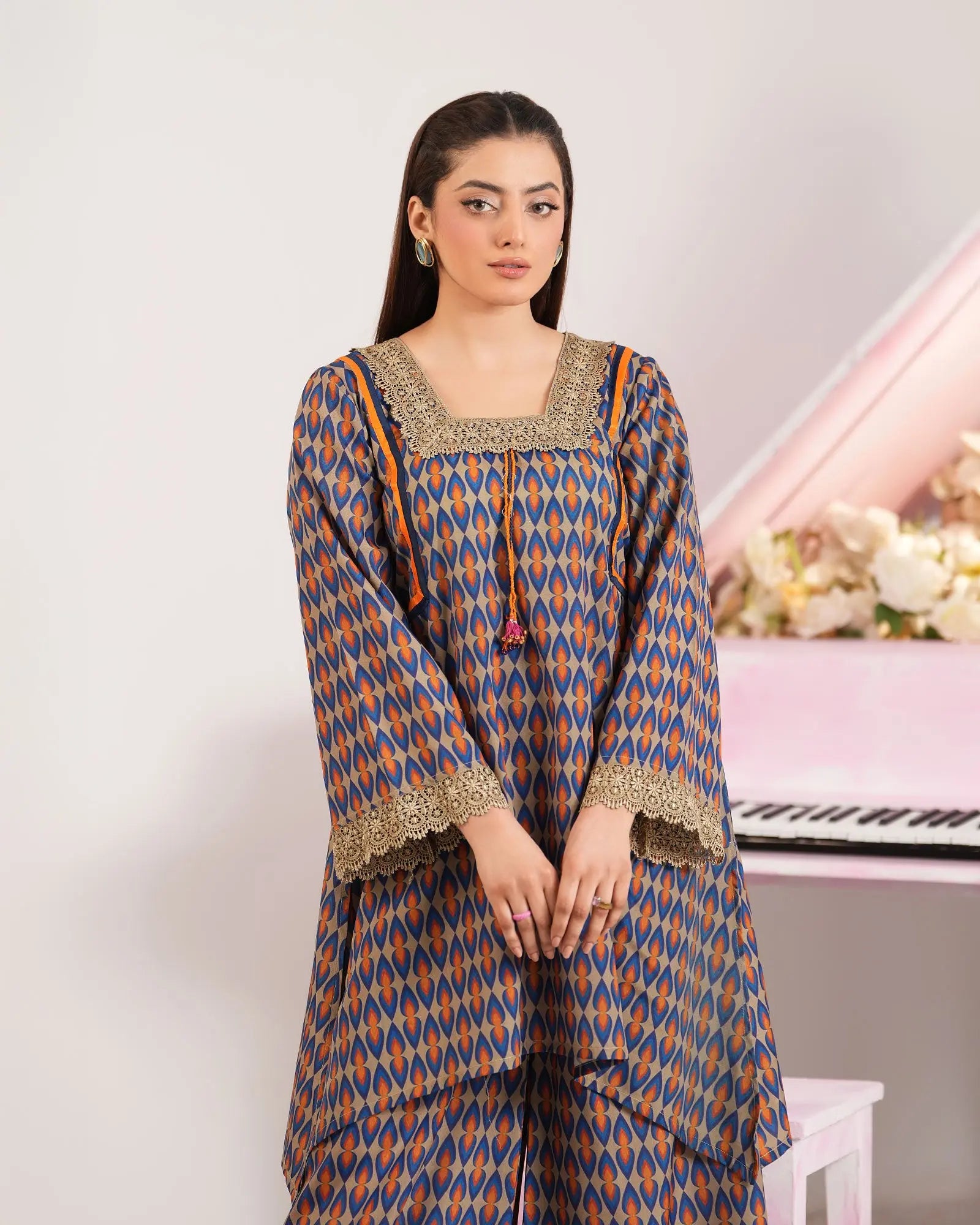 SP-2-Piece Ready-to-Wear Cotton Suit