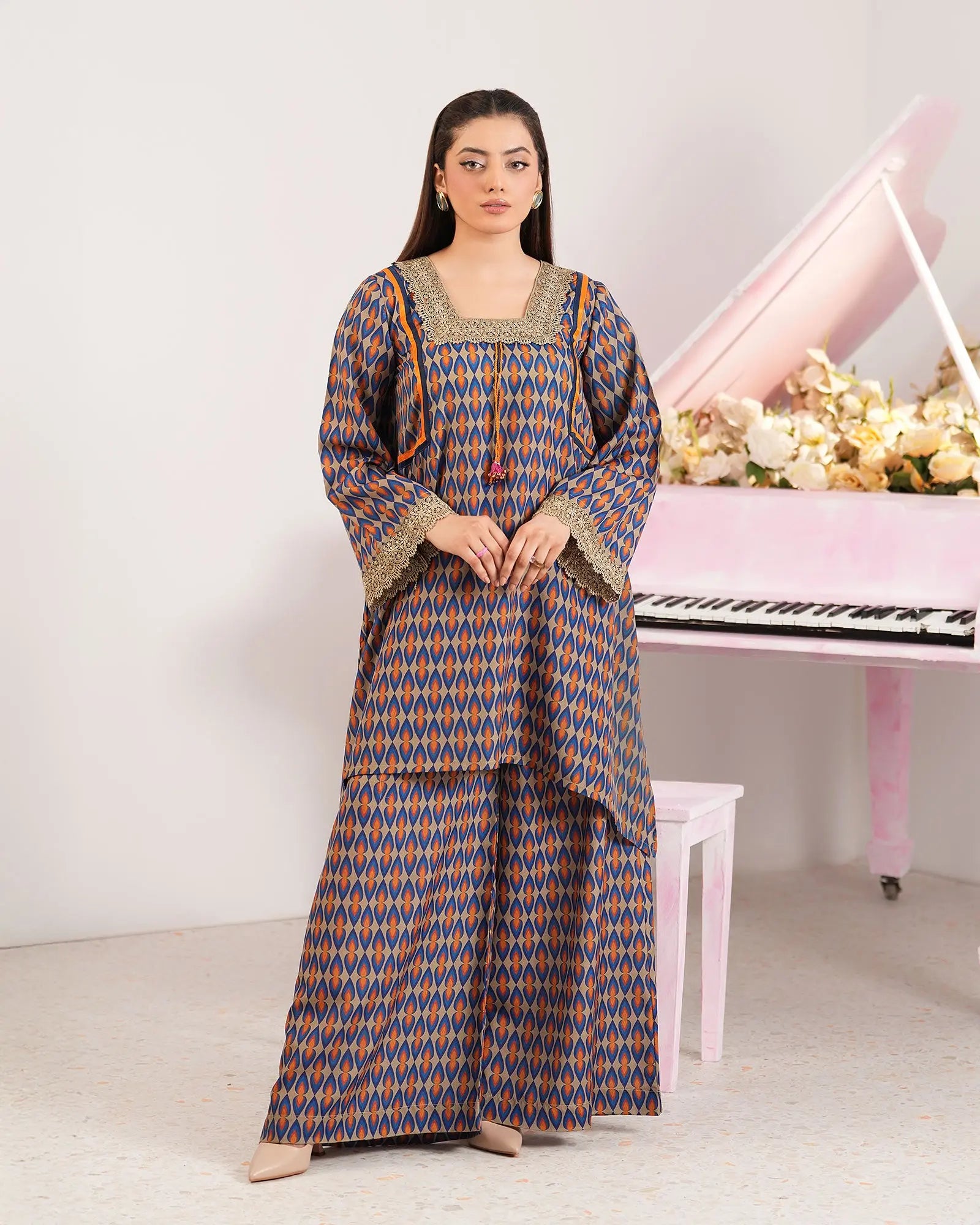 SP-2-Piece Ready-to-Wear Cotton Suit
