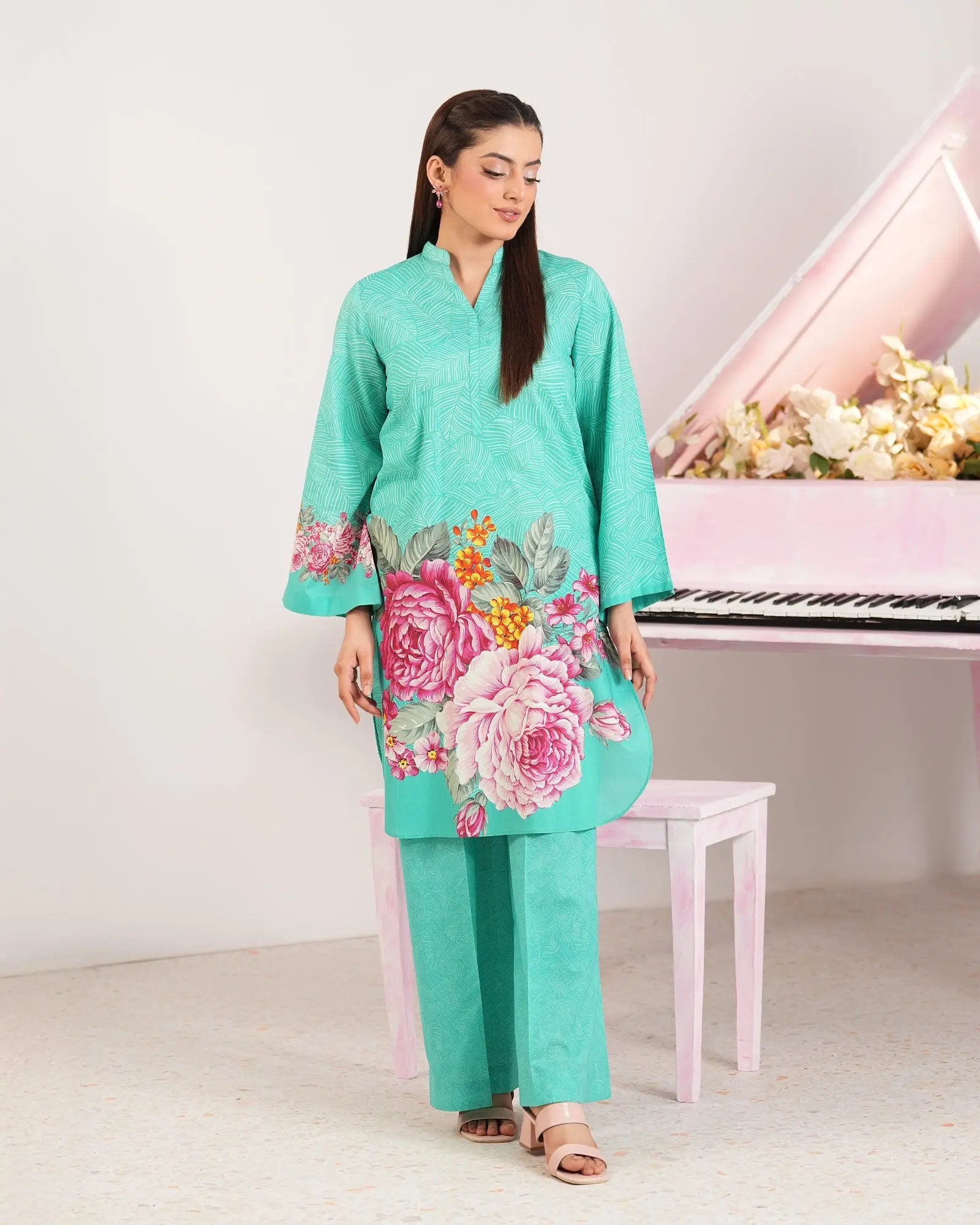 SP-2-Piece Ready-to-Wear Cotton Suit