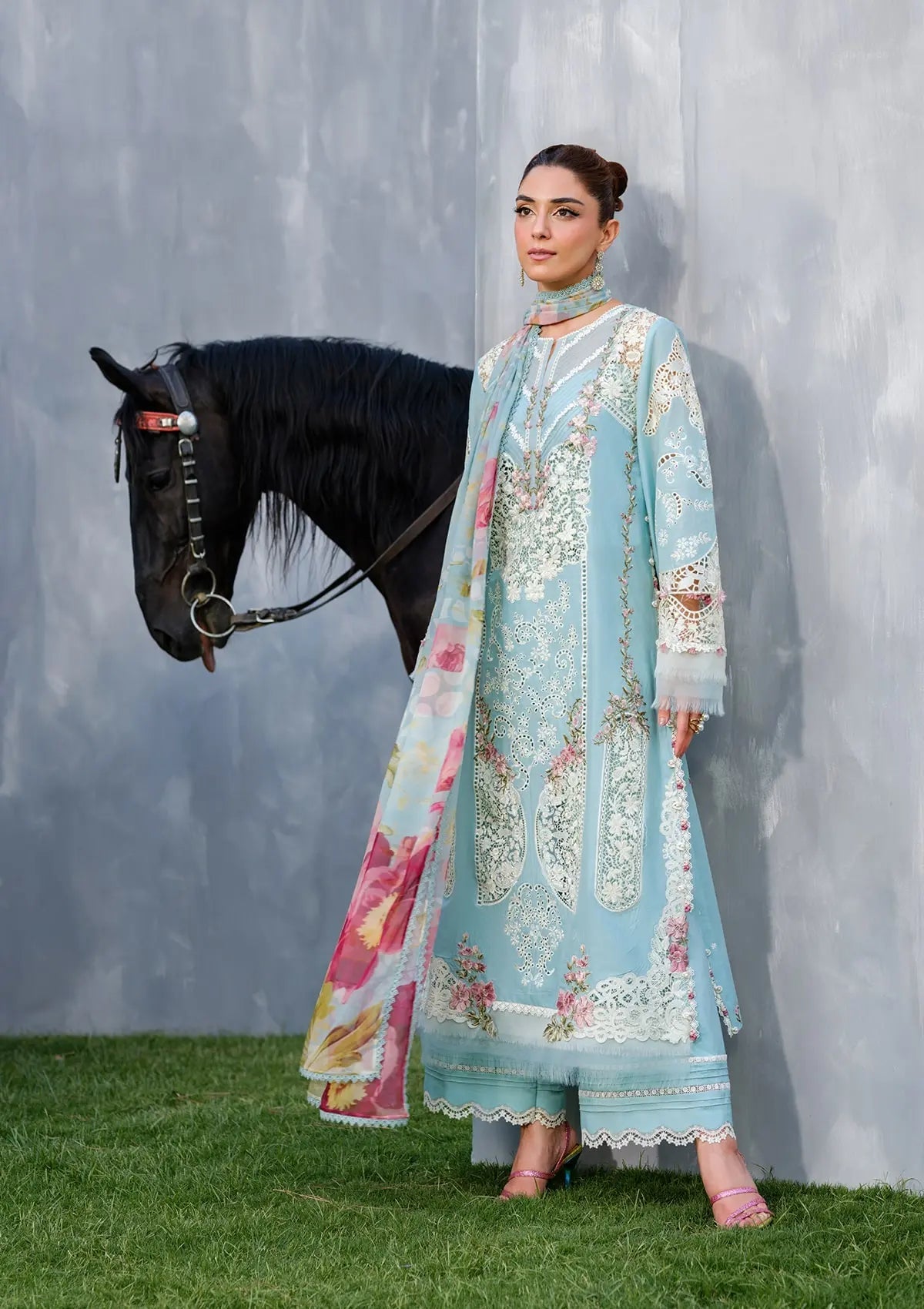 Elaf Embroidered Lawn Suits Unstitched 3 Piece  ELYA