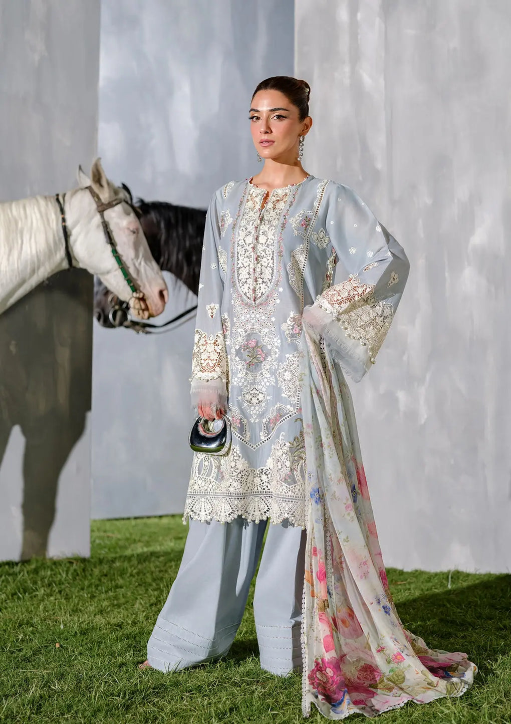 Elaf Embroidered Lawn Suits Unstitched 3 Piece ISSABEL