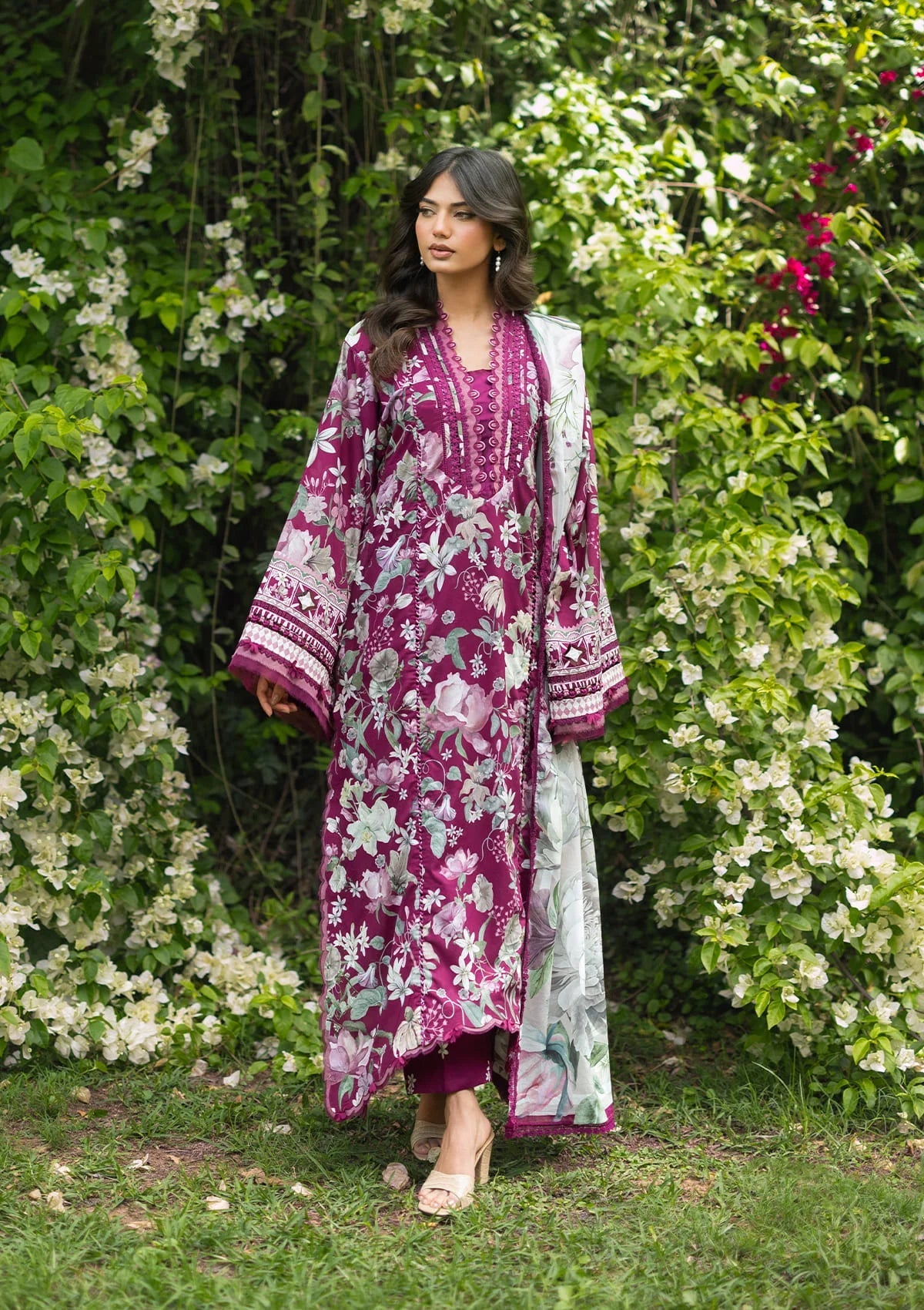 Elaf - Lawn Collection Unstitched  - EPB-4B DOLCE ROSA