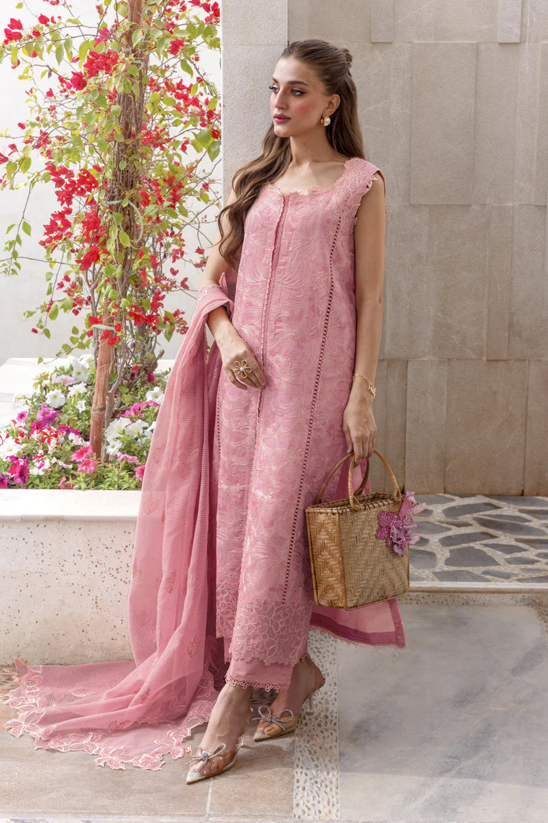 Rang Rasiya Carnation Embroidered Lawn Unstitched 3Pc Suit D-02 Mila
