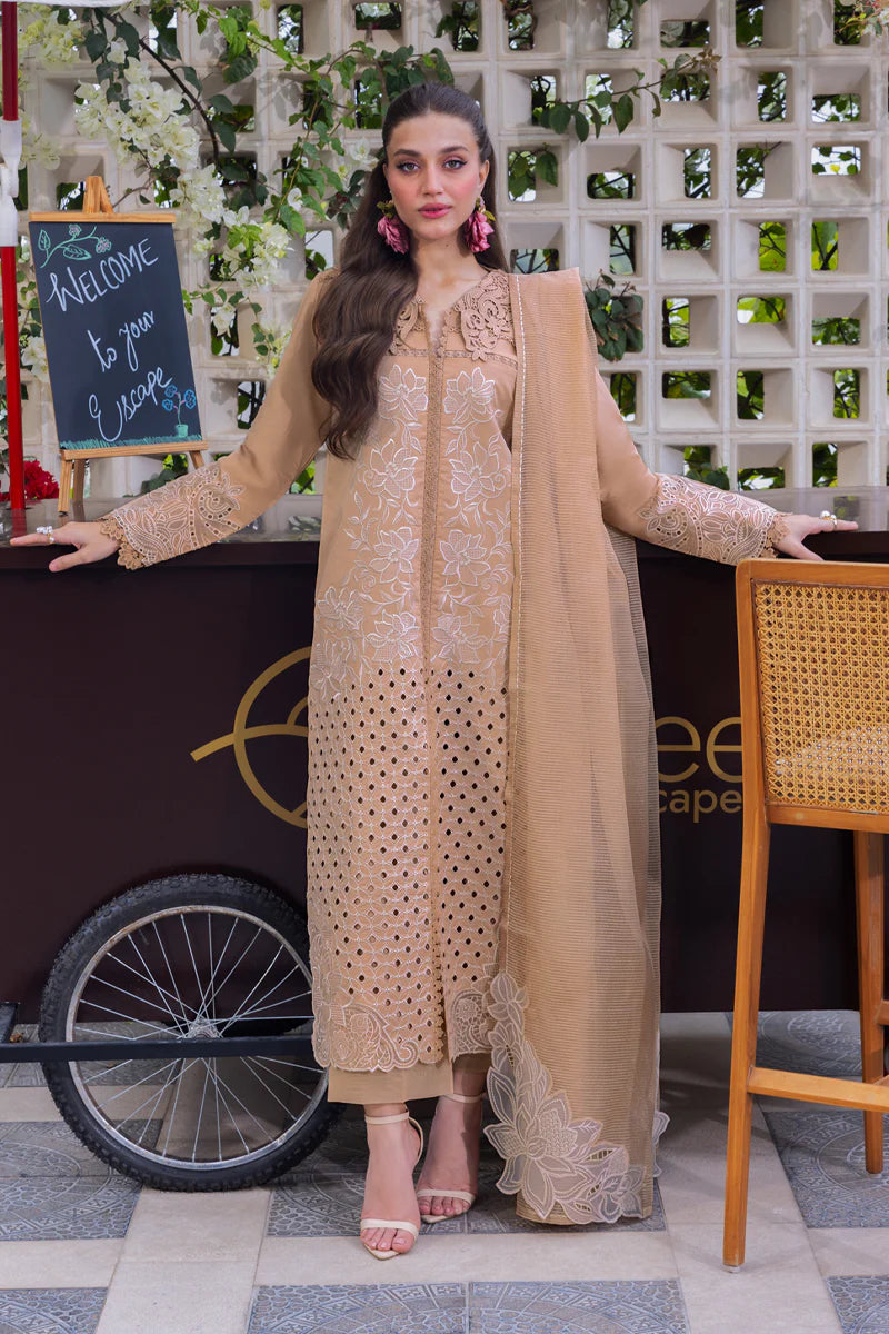 Rang Rasiya Carnation Embroidered Lawn Unstitched 3Pc Suit D-02 Kaia