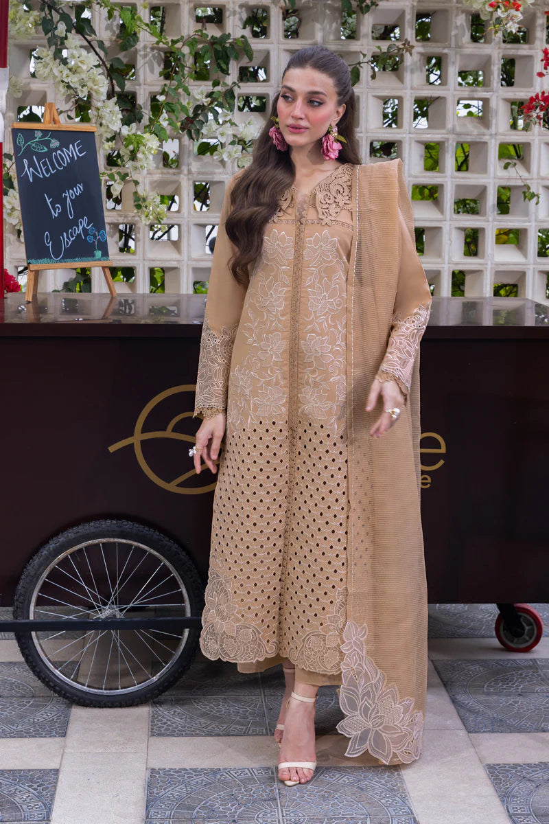 Rang Rasiya Carnation Embroidered Lawn Unstitched 3Pc Suit D-02 Kaia