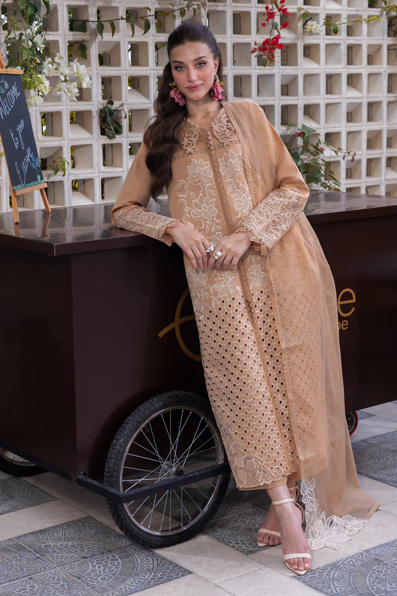 Rang Rasiya Carnation Embroidered Lawn Unstitched 3Pc Suit D-02 Kaia