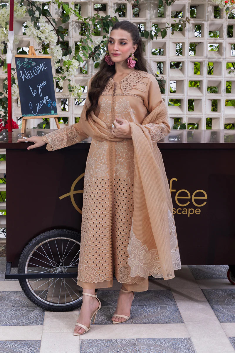 Rang Rasiya Carnation Embroidered Lawn Unstitched 3Pc Suit D-02 Kaia