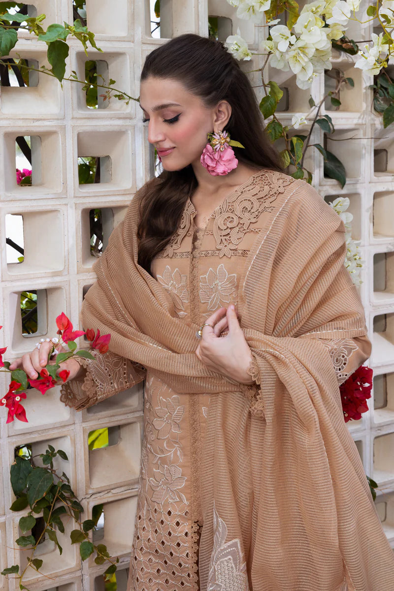 Rang Rasiya Carnation Embroidered Lawn Unstitched 3Pc Suit D-02 Kaia