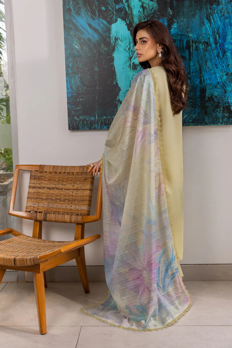 Rang Rasiya Carnation Embroidered Lawn Unstitched 3Pc Suit D-02 Nora