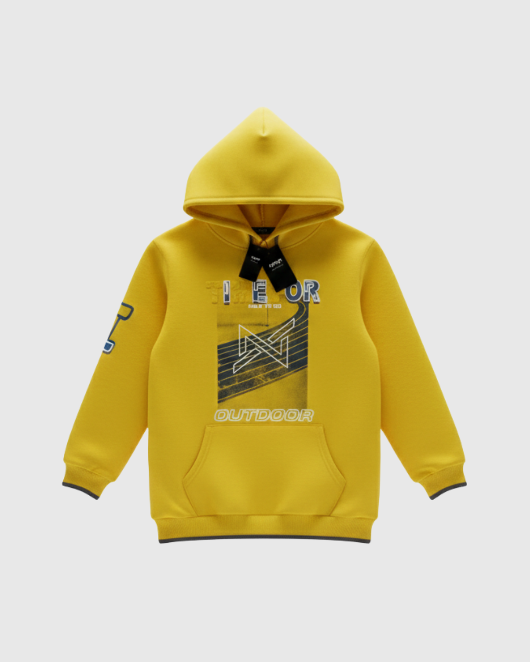 Boys Basic Hoodie Yollow Out Door