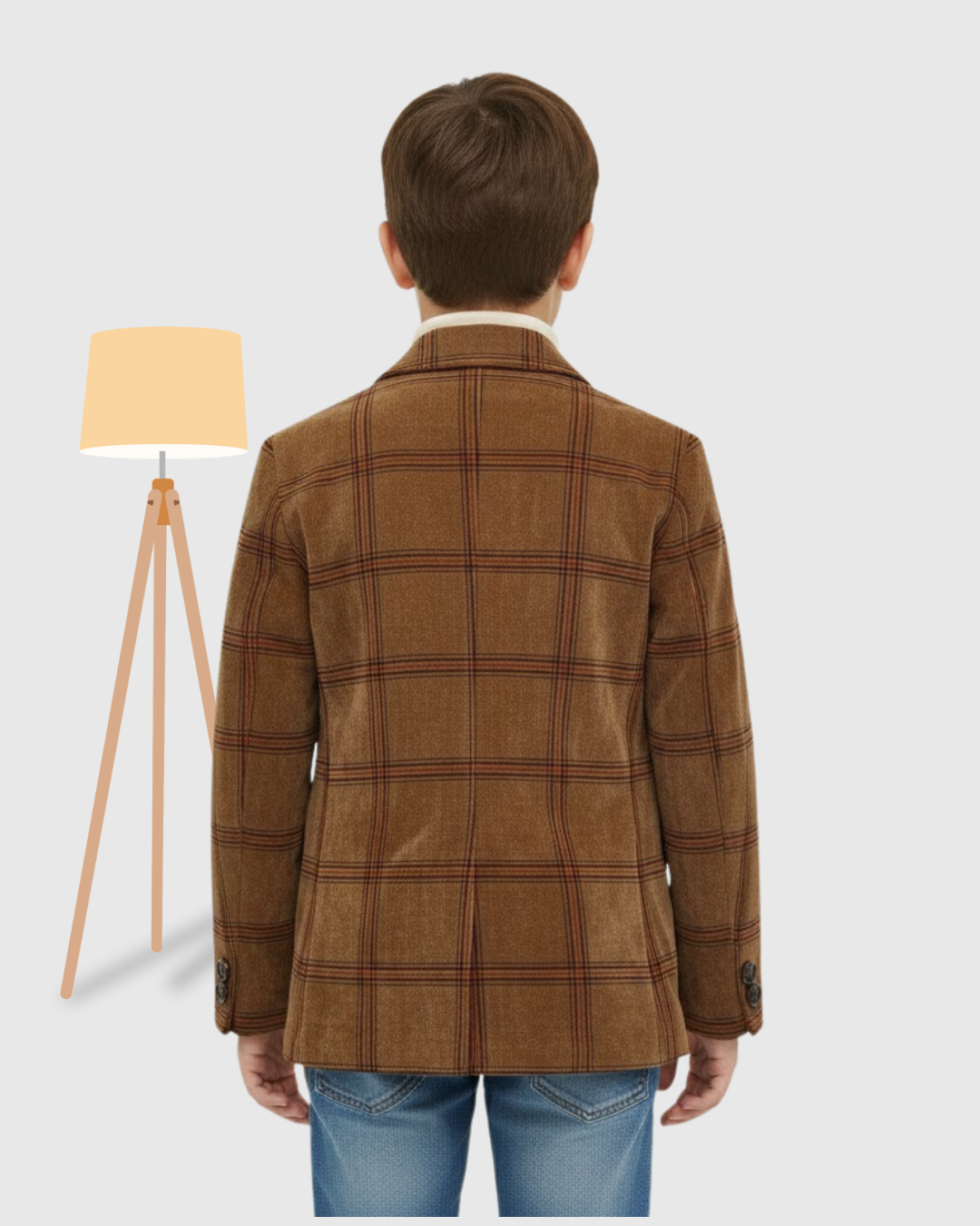 Boys Casual Check Coat – Smart Winter Style
