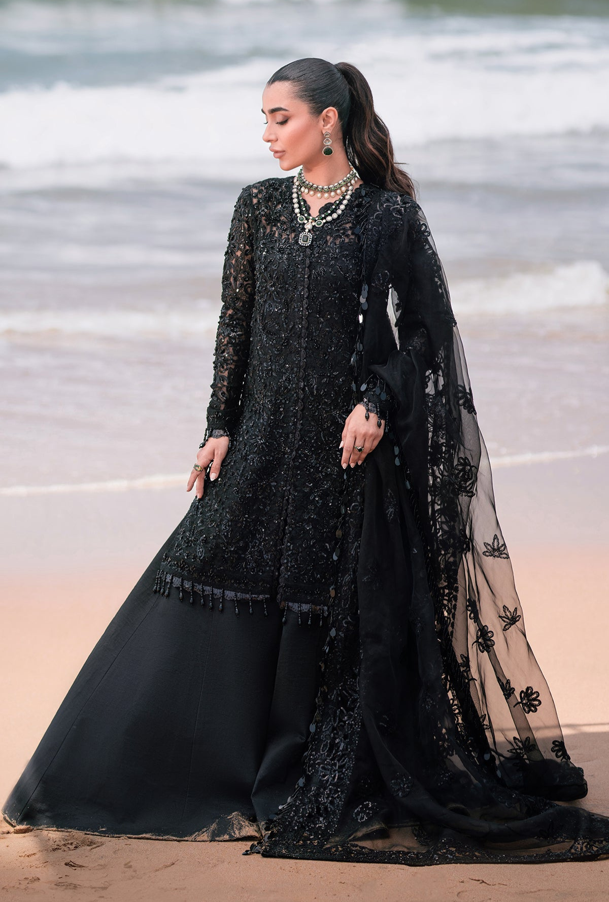 Kamari By Emaan Adeel Embroidered Organza Suit Unstitched 3 Piece Cassandra
