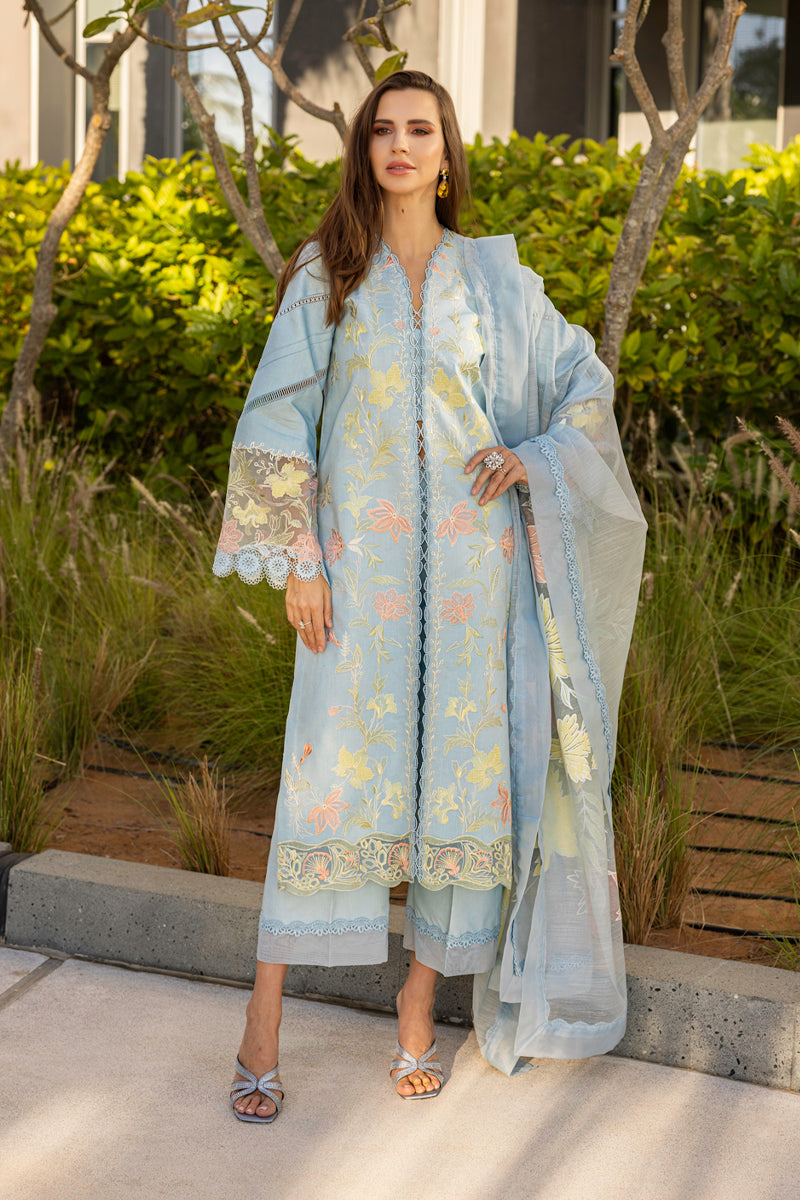 Rang Rasiya  Unstitched Suit Ocean