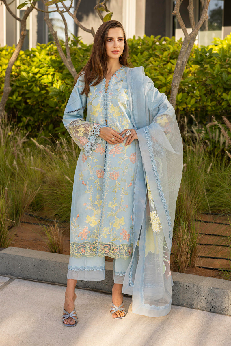 Rang Rasiya  Unstitched Suit Ocean