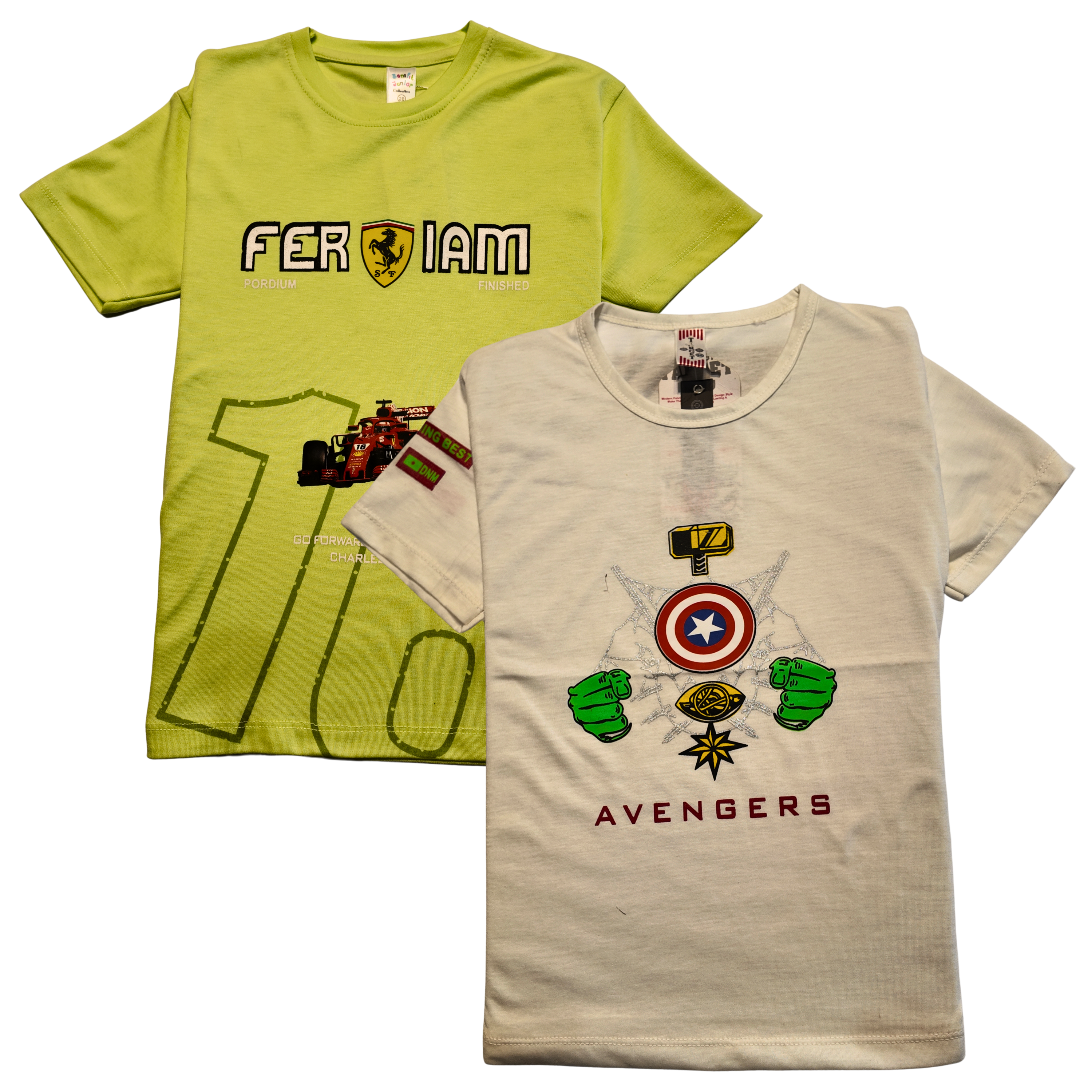 Boys T-Shirt Myself Best Friend For Life (Pack Of 2)