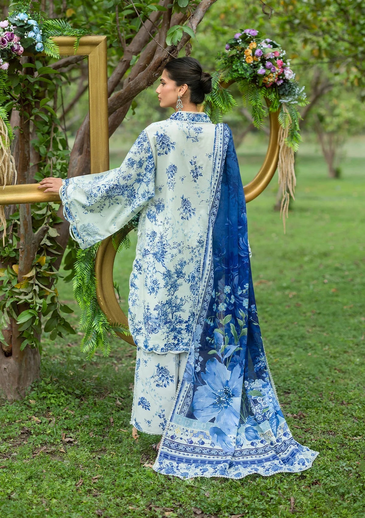 Elaf - Lawn Collection Unstitched  - EPB-7B FIORI D'AVORIO