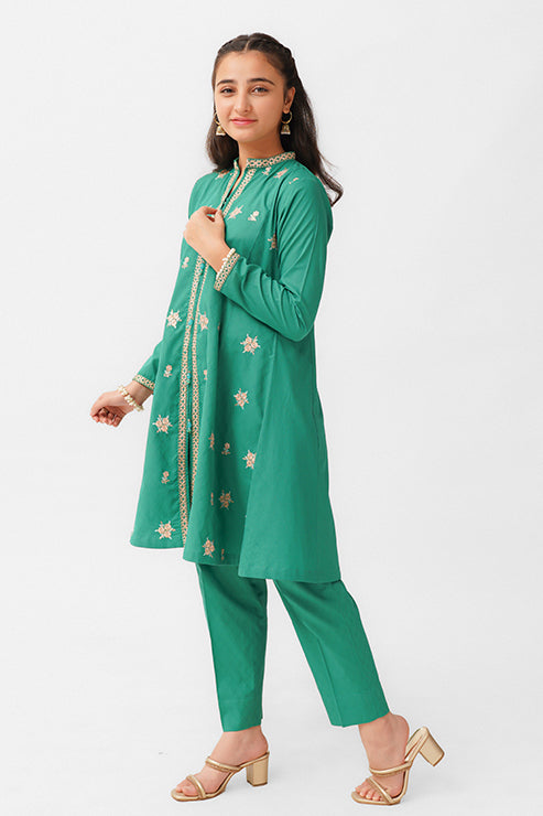 MC-Frock style Embroidery Dress