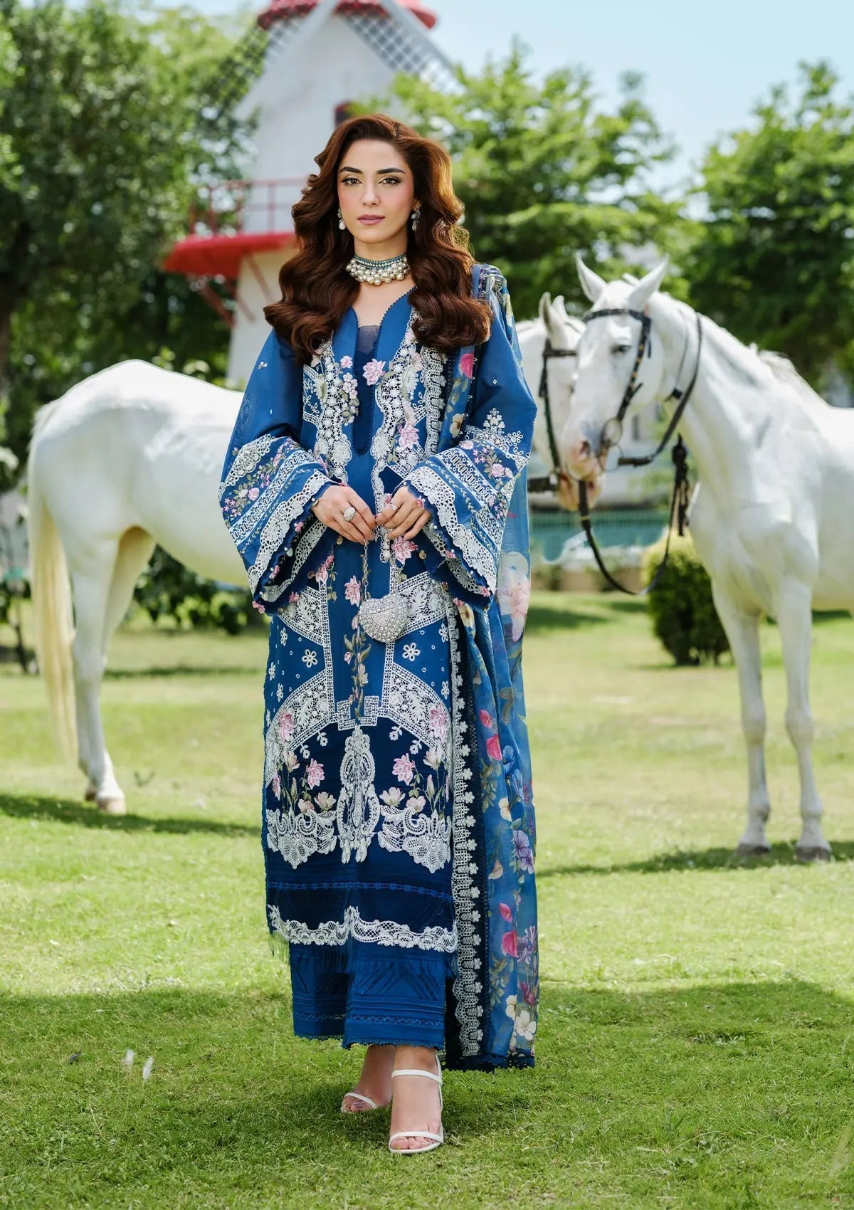 Elaf Embroidered Lawn Suits Unstitched 3 Piece ZIVA