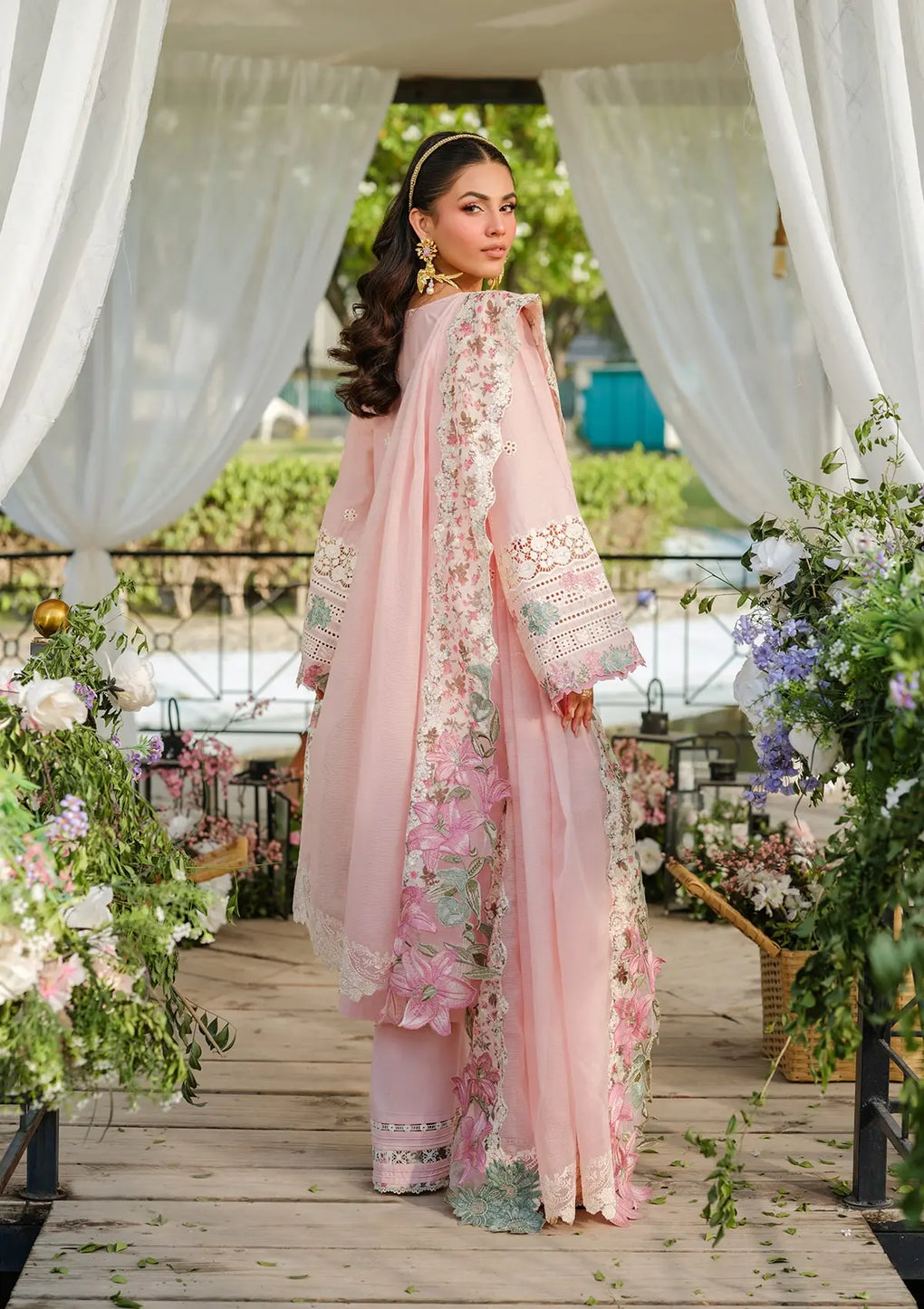 Elaf Embroidered Lawn Suits Unstitched 3 Piece Sophia - Summer Collection