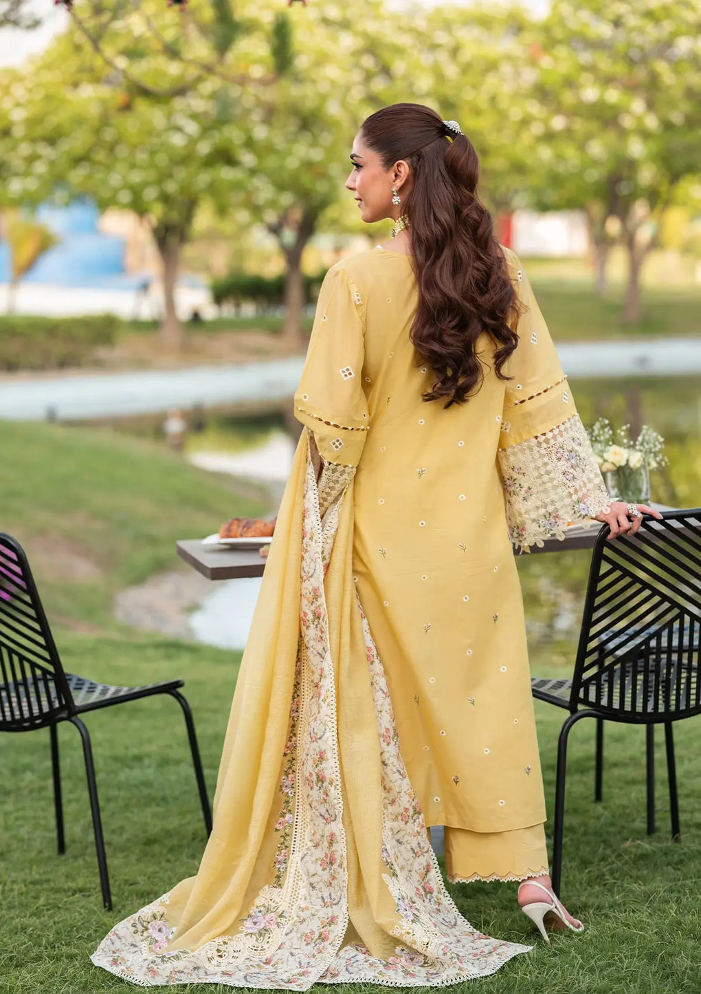 Elaf Embroidered Lawn Suits Unstitched 3 Piece DANDELION - Summer Collection