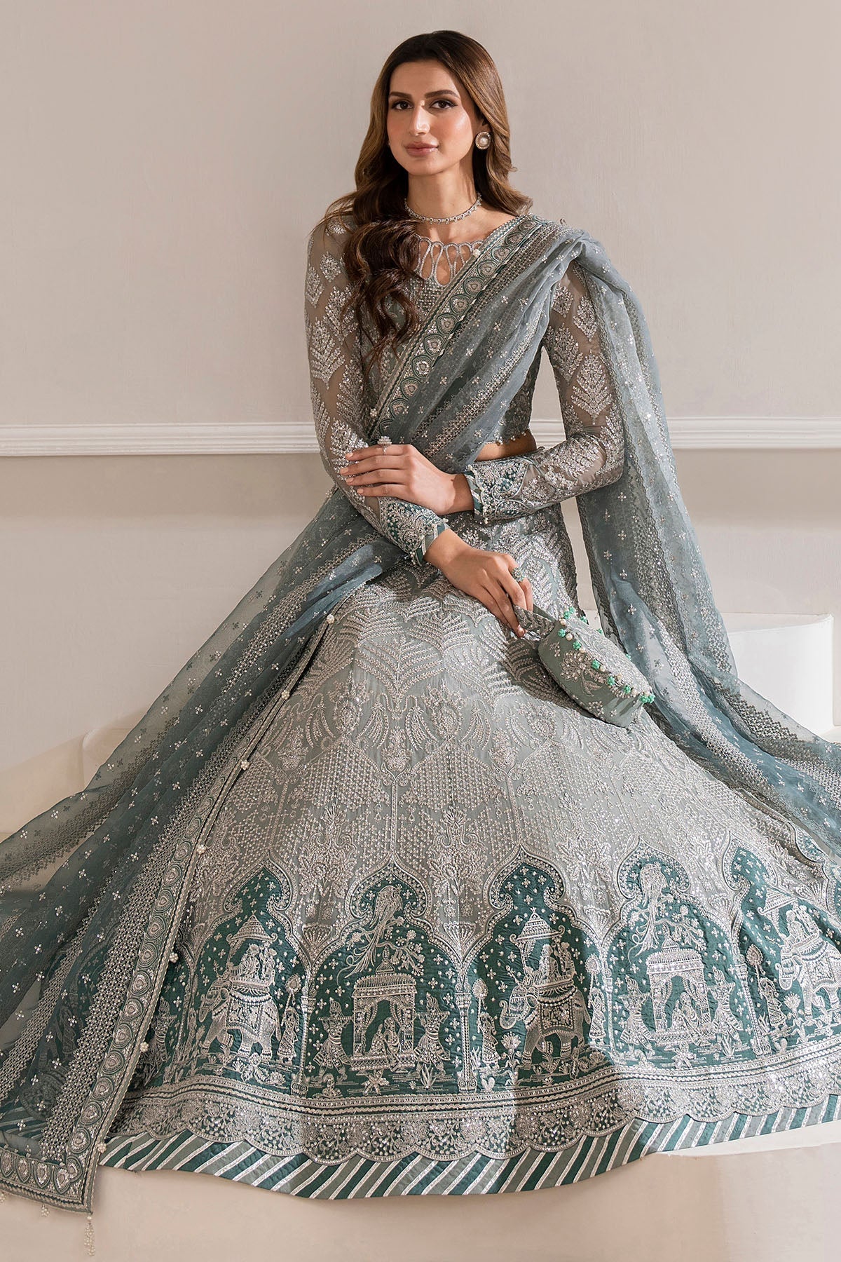 Jazmin Embroidered CHIFFON UC-3026 Formal Collection 2024