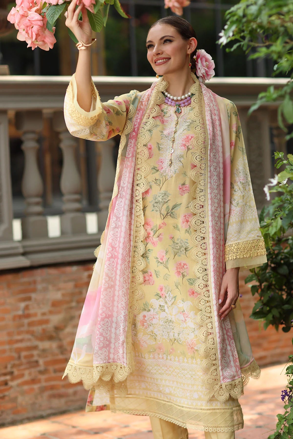 Nureh Signature Printed Marina Unstitched 3Pc Suit SP-151