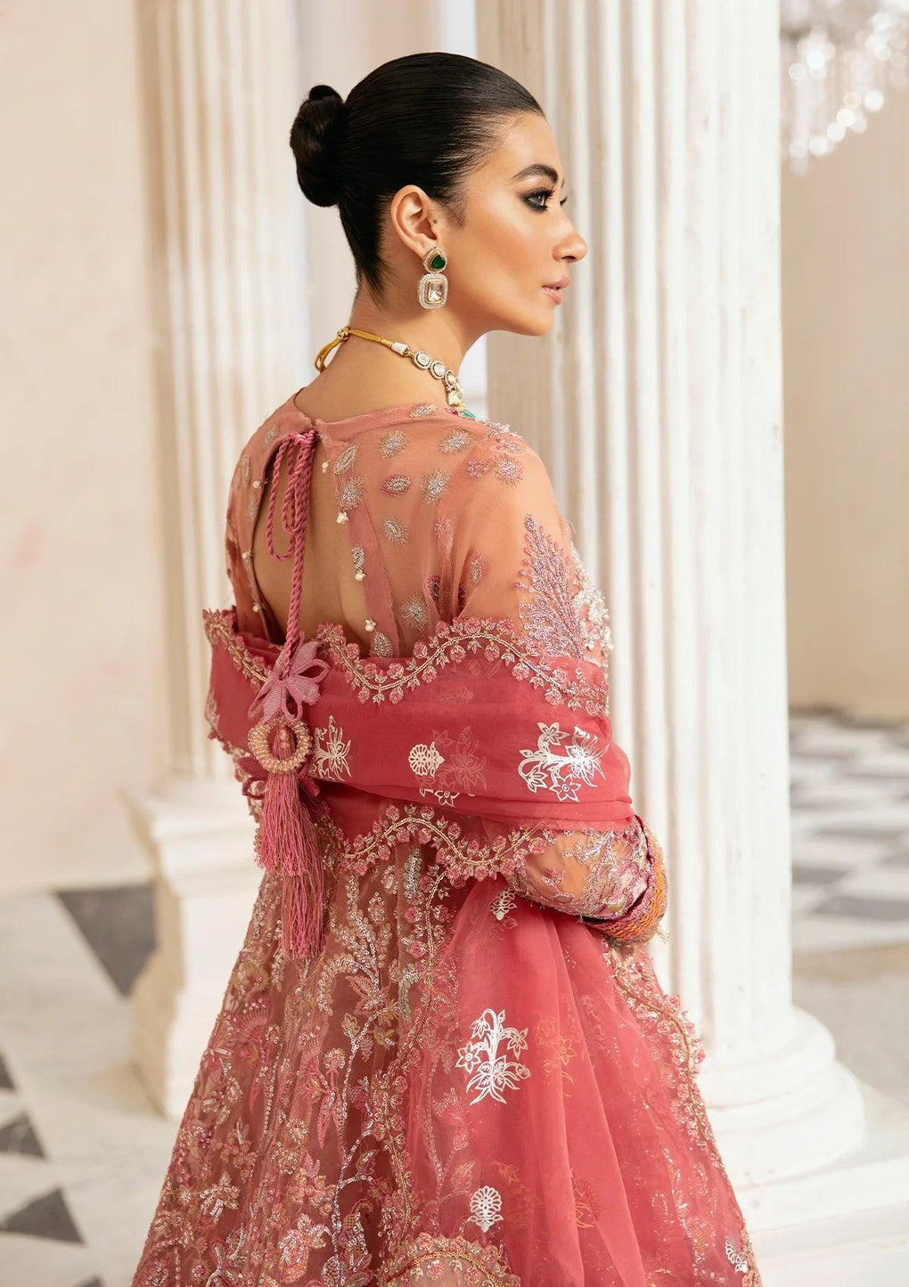 Elaf ECH-06 Pareezah Printed Organza Dupatta