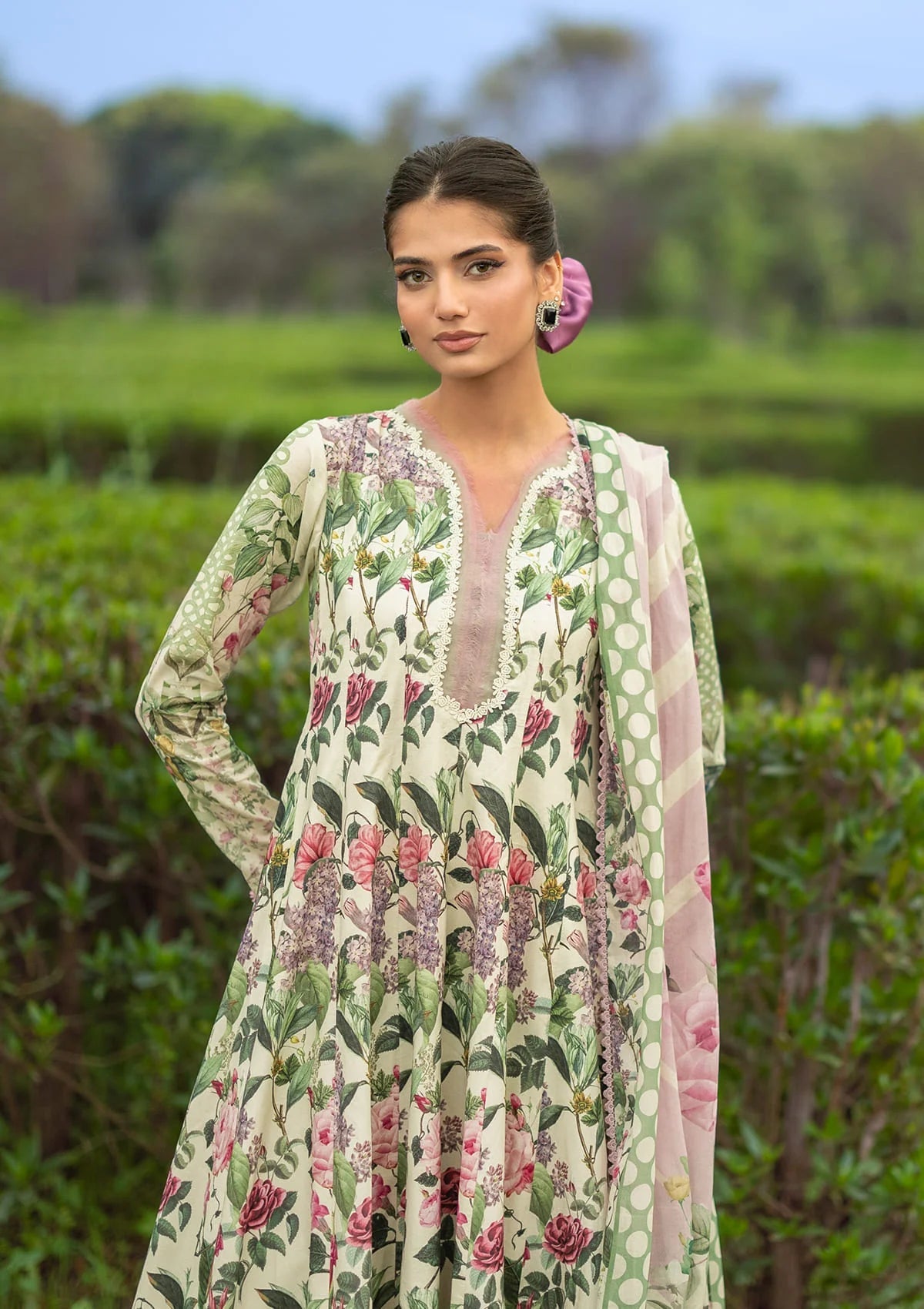 Elaf - Lawn Collection Unstitched  - EPB-3B PETALINE
