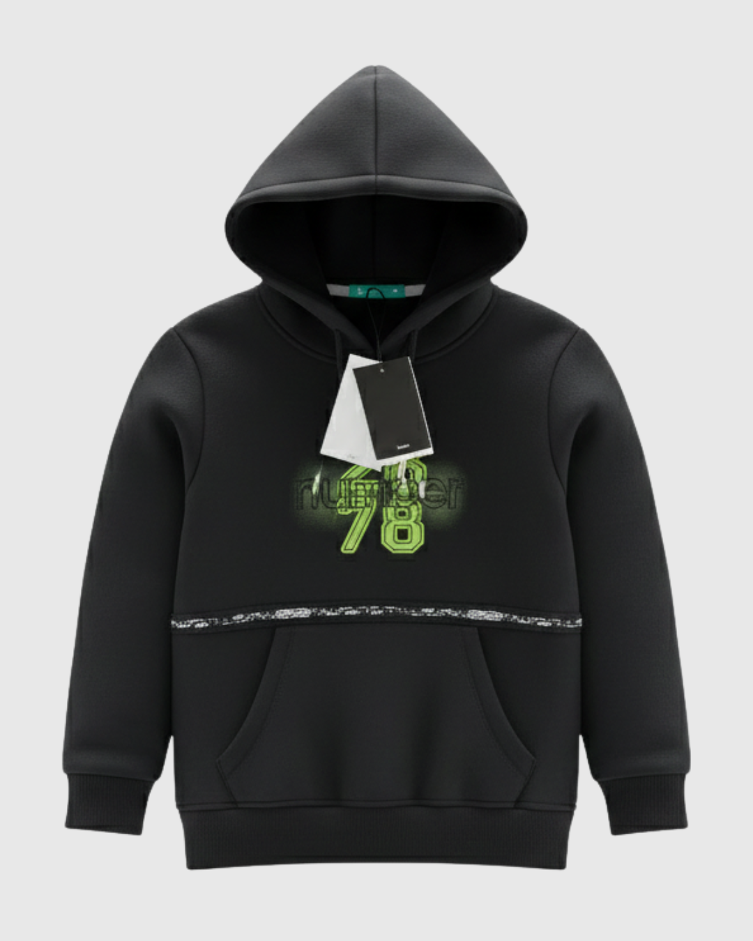 Boys Basic HoodieBlack Number