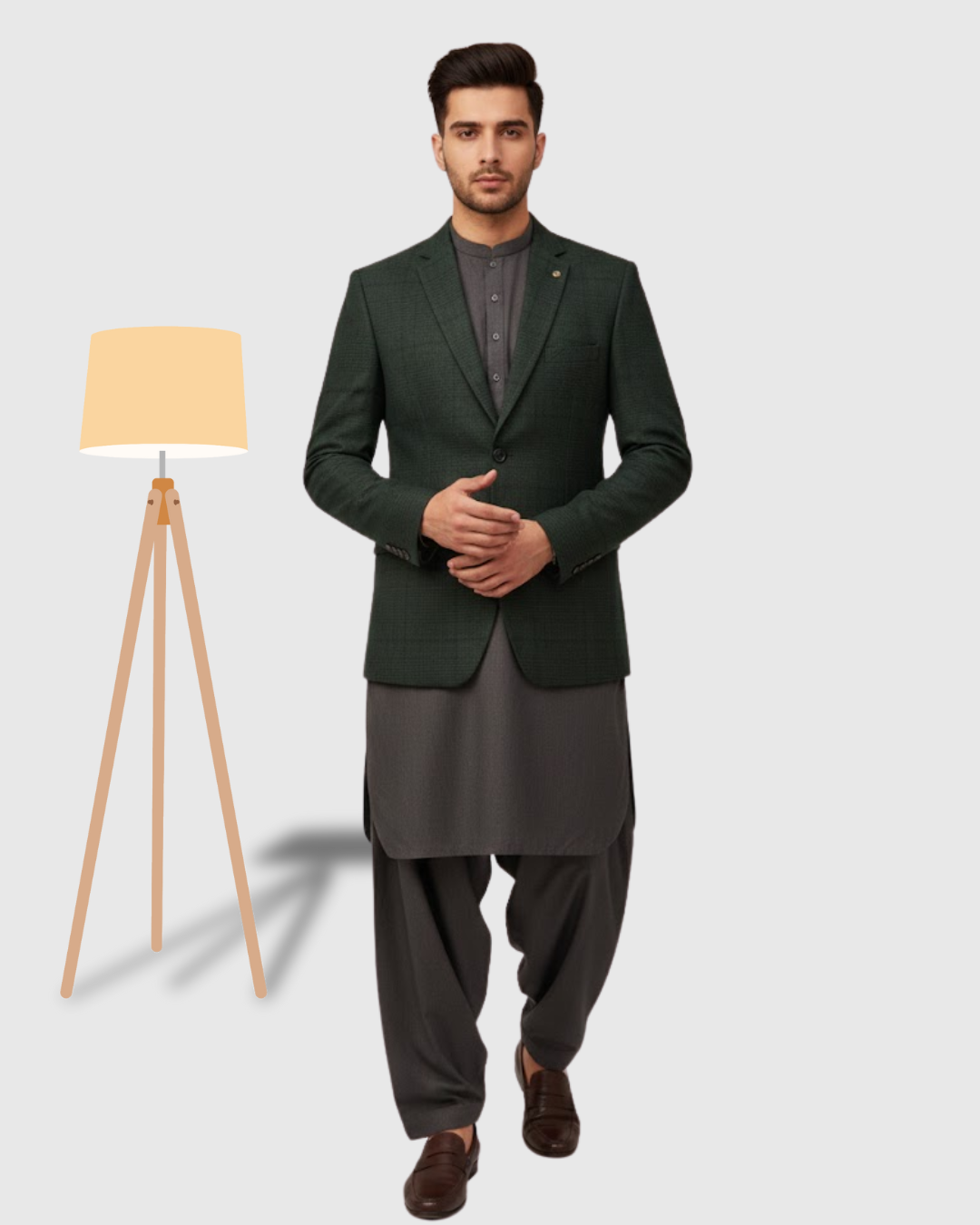 Casual Coat  Shalwar Kameez For Men's