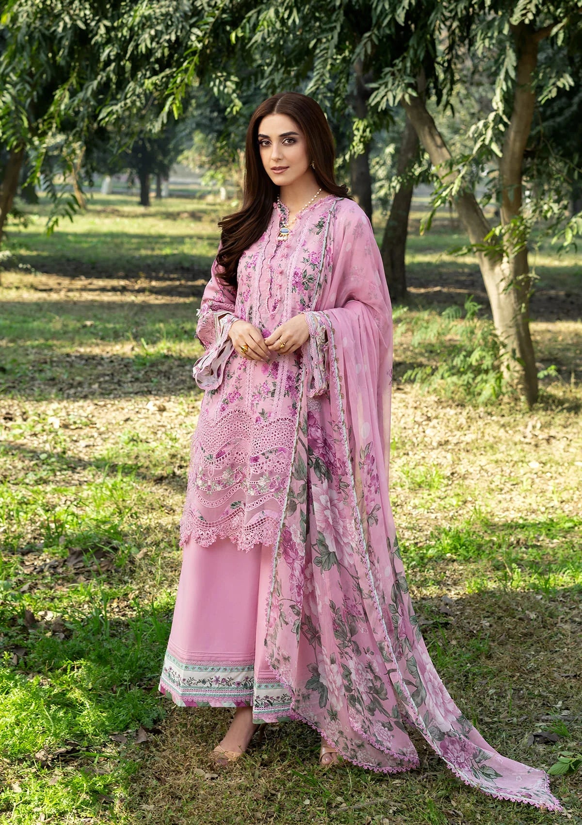 Elaf  Unstitched Suits 3Pc MAN MAYAL