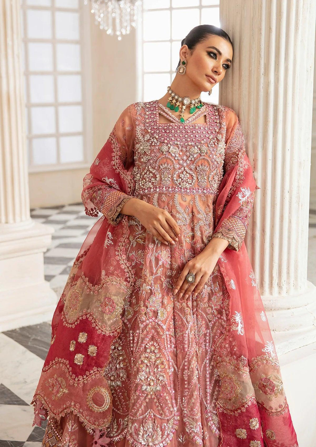 Elaf ECH-06 Pareezah Printed Organza Dupatta