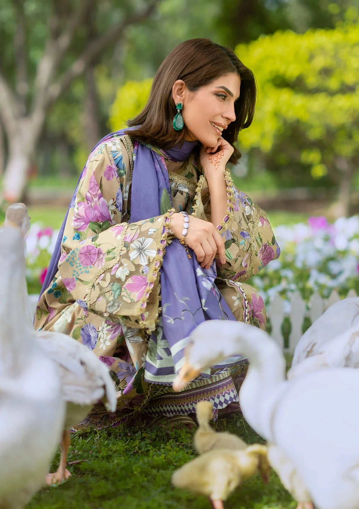 Elaf - Lawn Collection Unstitched  - EPB-4A GIARDINO