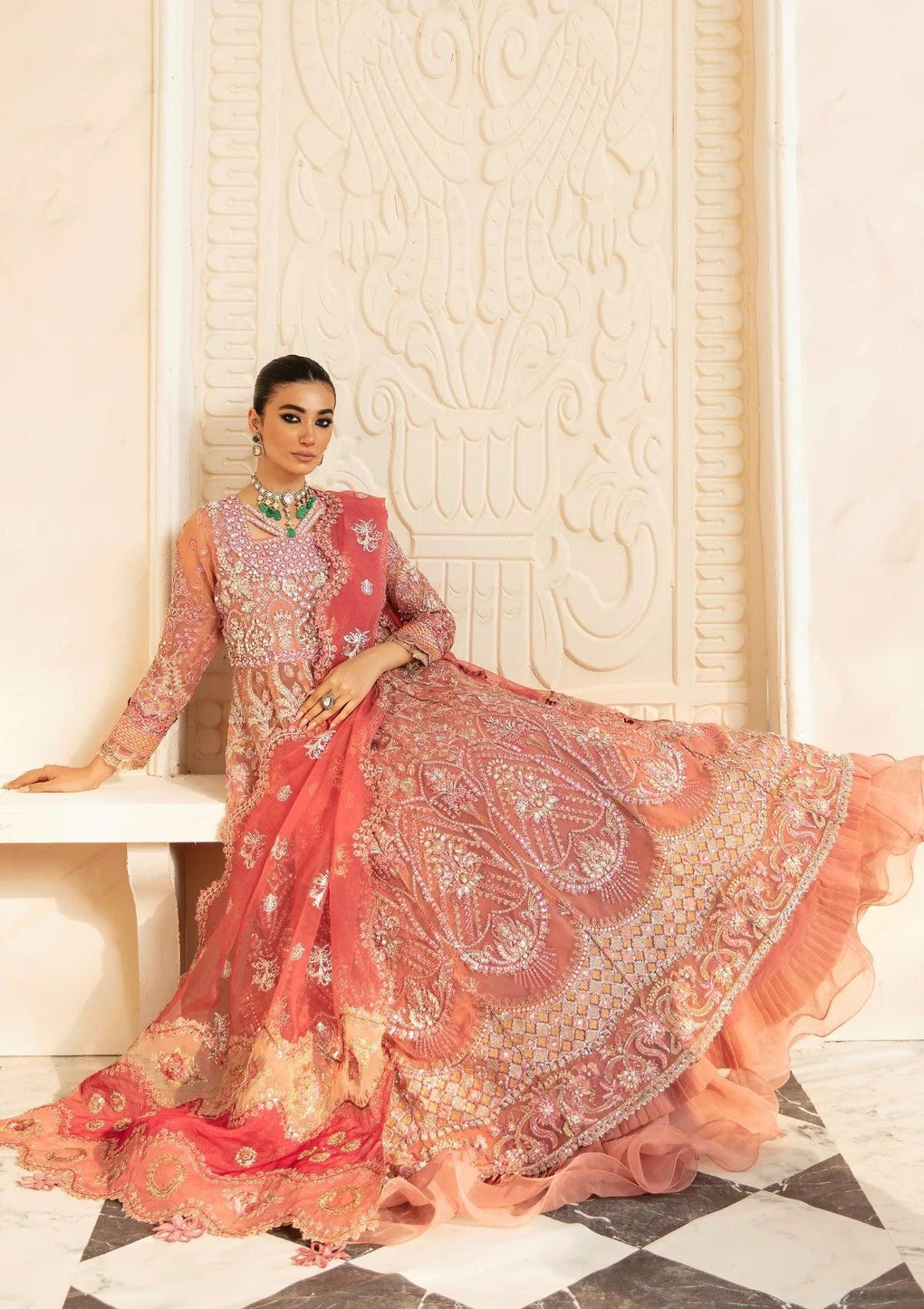 Elaf ECH-06 Pareezah Printed Organza Dupatta