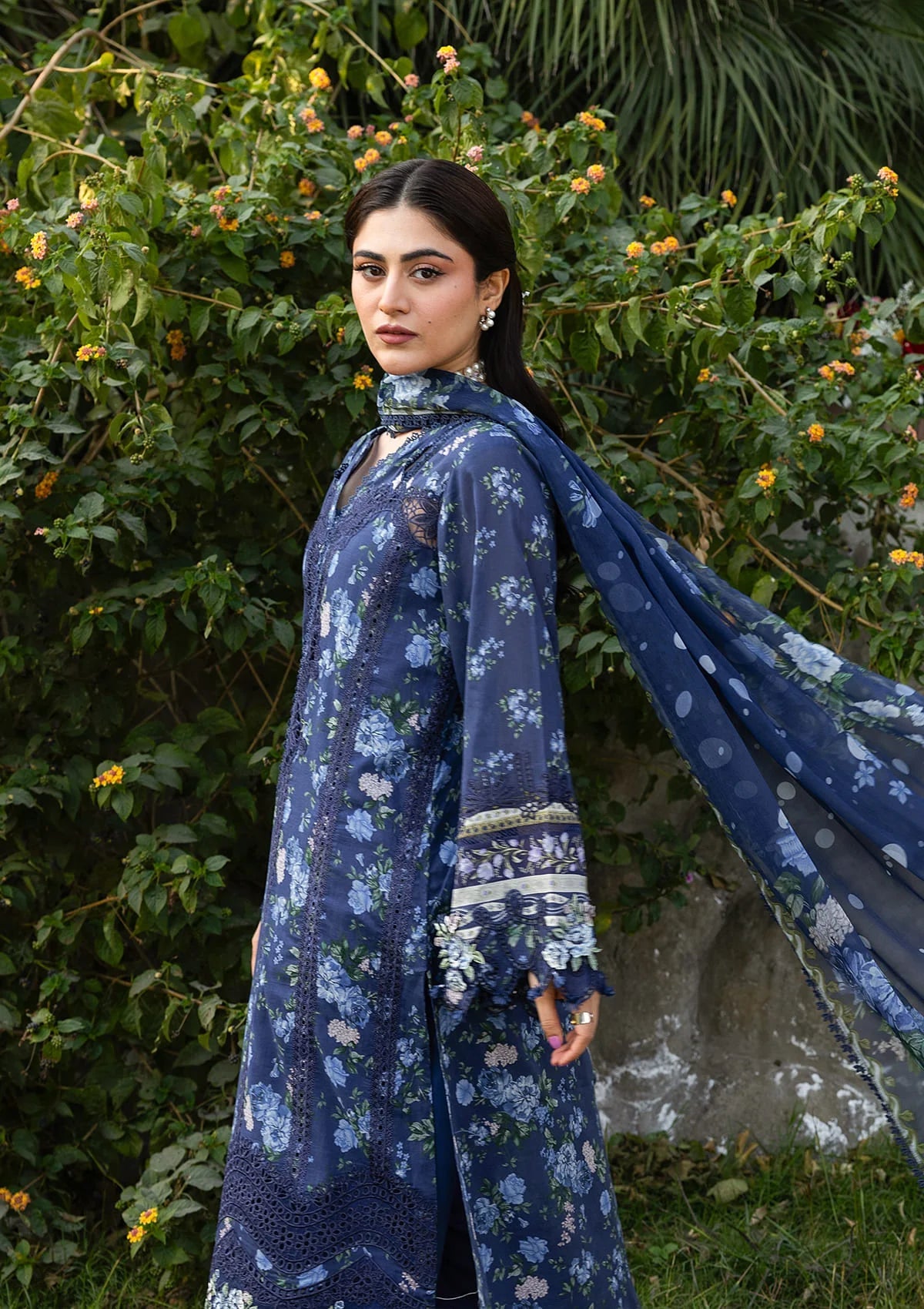 Elaf  Unstitched Suits 3Pc NEEL