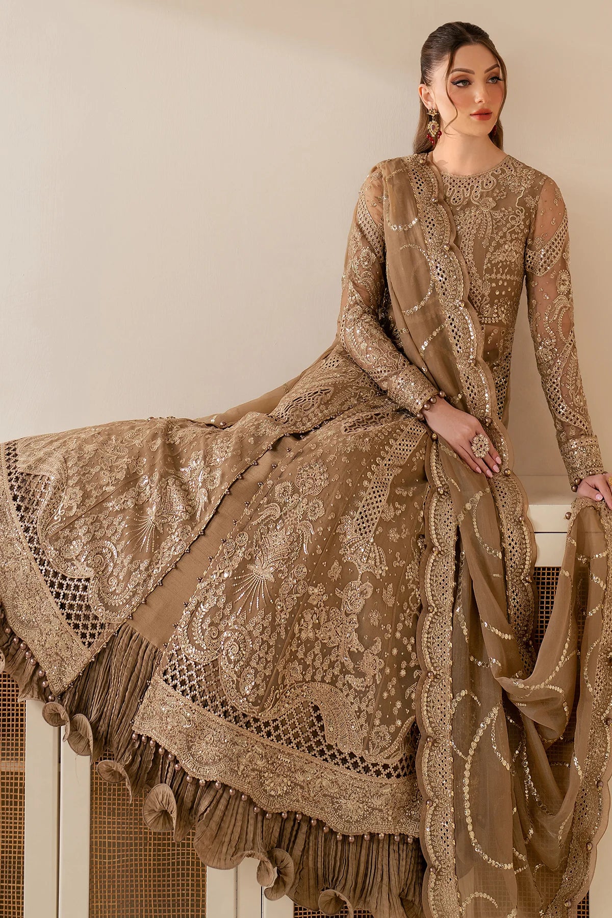 jazmin EMBROIDERED CHIFFON WF'25-04