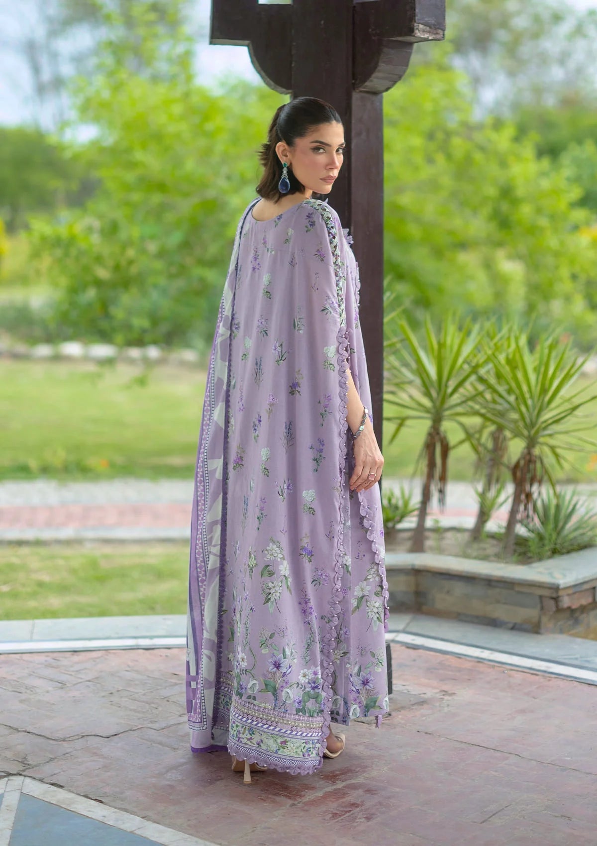 Elaf - Lawn Collection Unstitched  - EPB-6A LILAC GARDEN