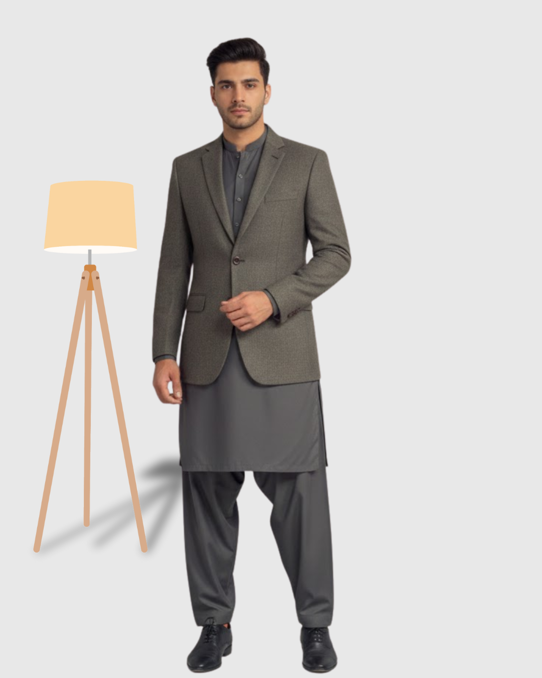 Casual Coat  Shalwar Kameez For Men's