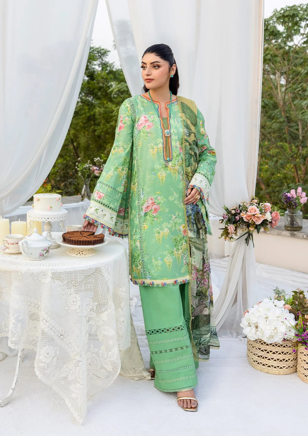 Elaf Premium Printed Lawn Suits Unstitched 3 Piece -ECD-6B PASTELLE