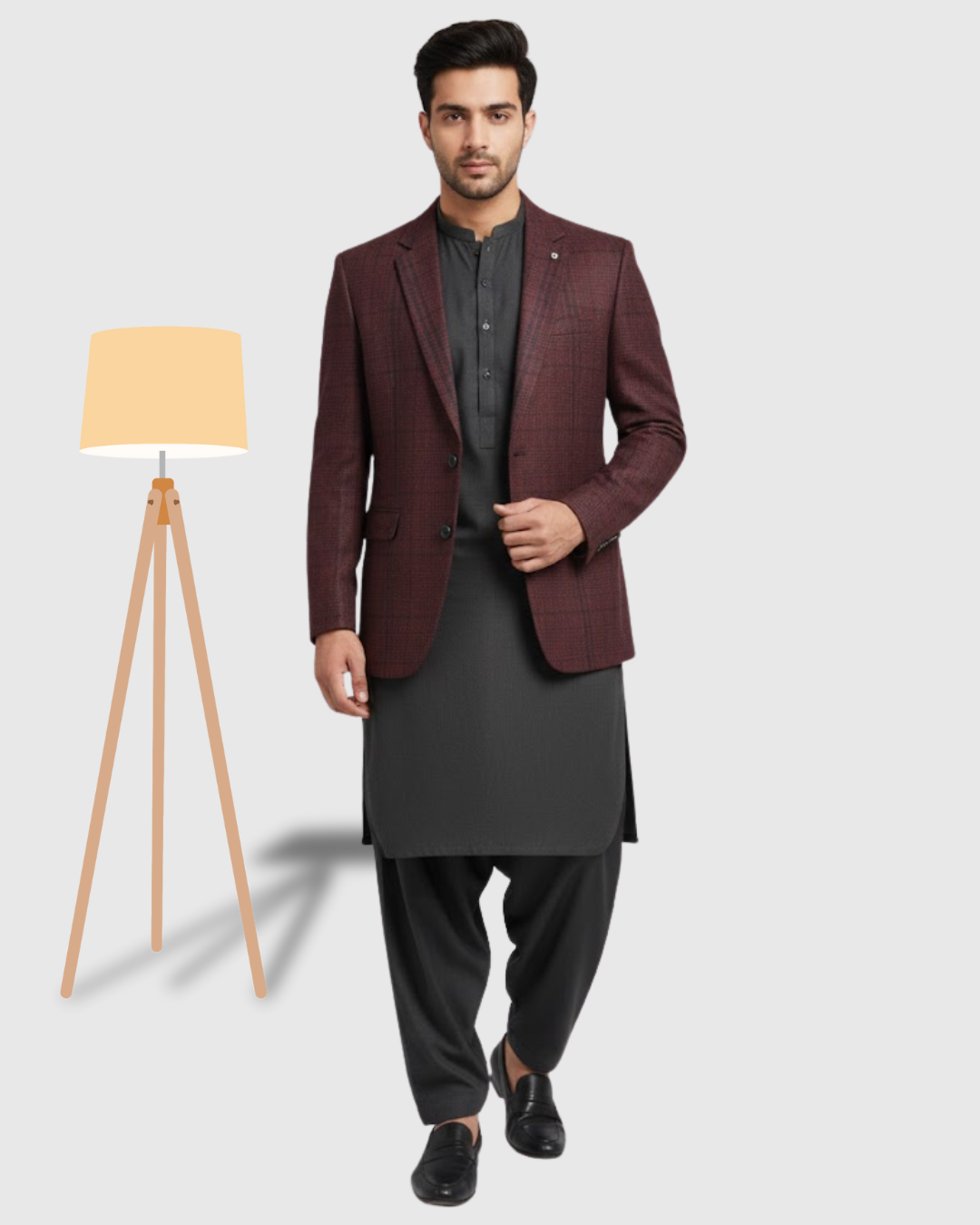 Casual Coat  Shalwar Kameez For Men's