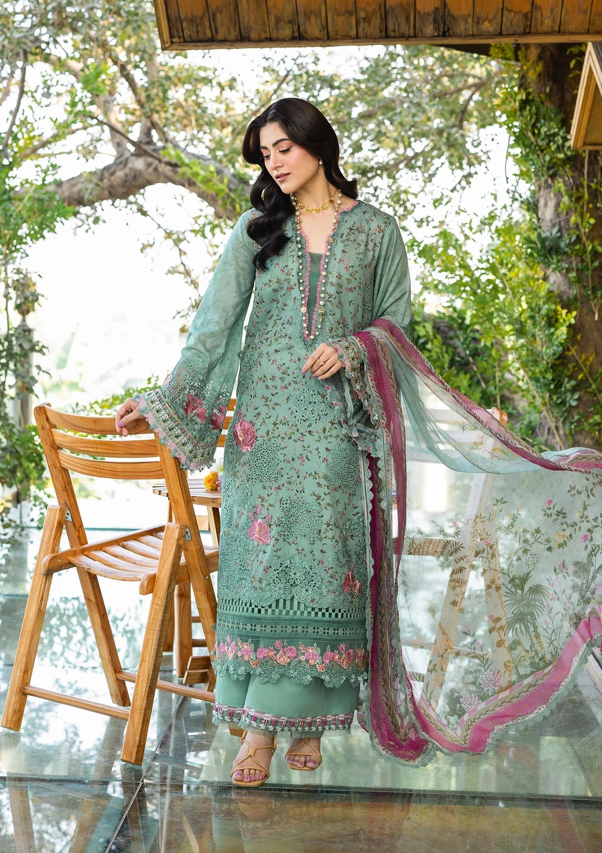 Elaf  Unstitched Suits 3Pc NAYAB