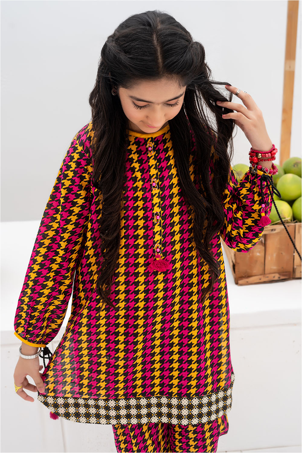 Senorita-Black & Multicolor | Casual 2 Piece Suit | Cotton Khaddar Printed