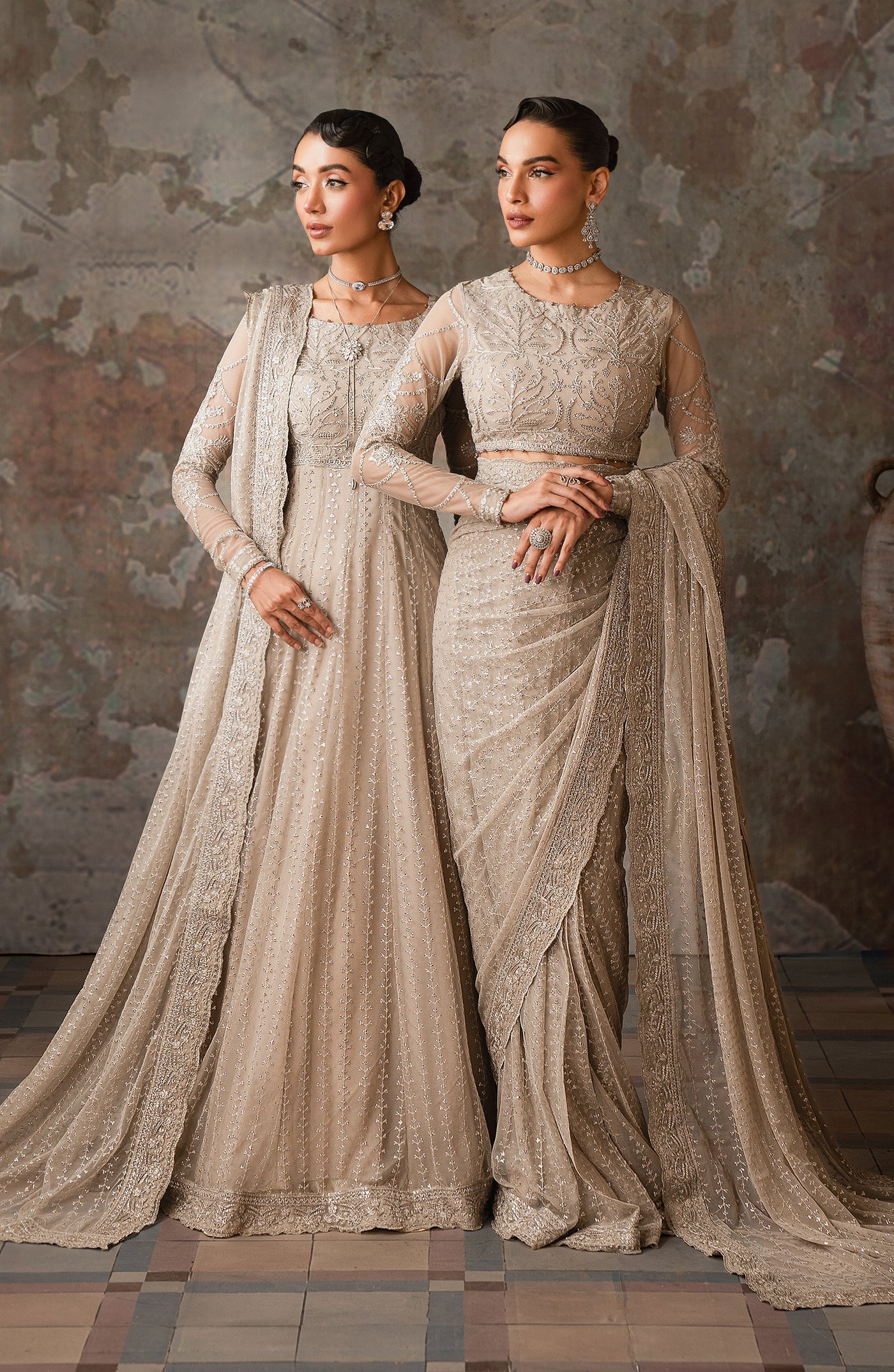 Zarif Embroidered Raw Silk Unstitched 3Pc Suit ZEF 02 BREEZE
