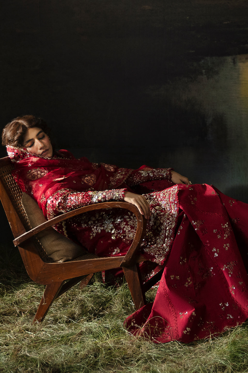 Afrozeh Embroidered Organza Unstitched 3Pc Suit AFH-24-07 ABEER